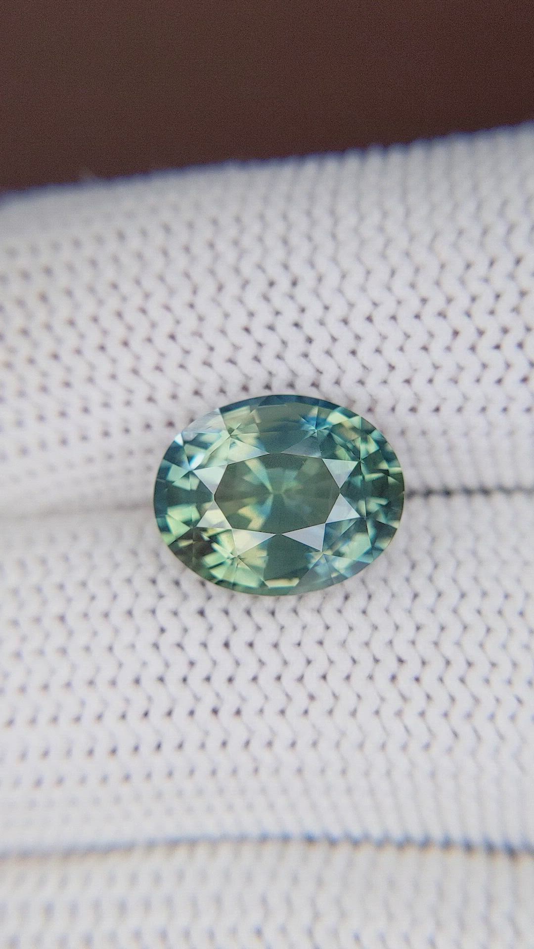 5.16 Ct. Bluish Green Sapphire from Tanzania Size Video