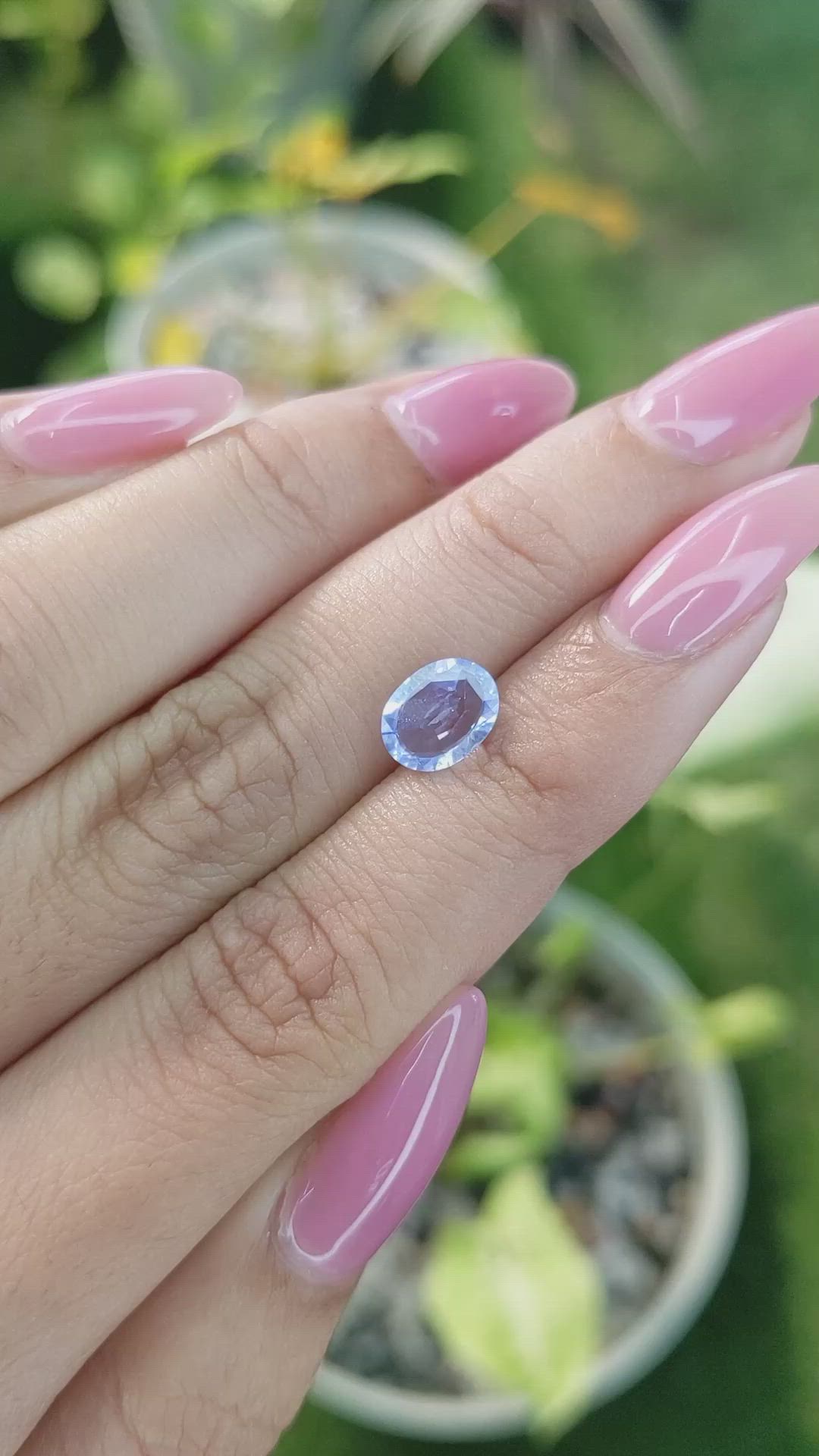 1.47 Ct. Blue Sapphire from Ceylon (Sri Lanka) Size Video