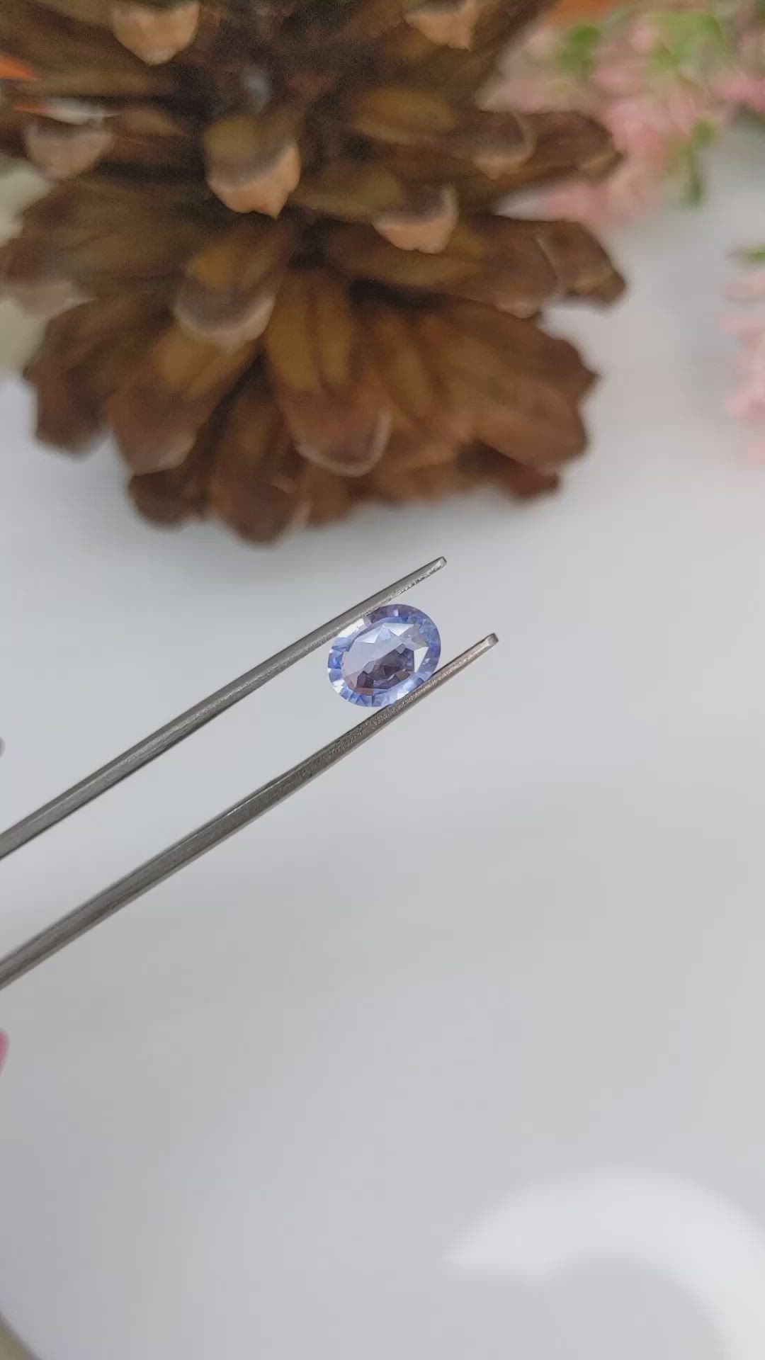 1.47 Ct. Blue Sapphire from Ceylon (Sri Lanka) Size Video