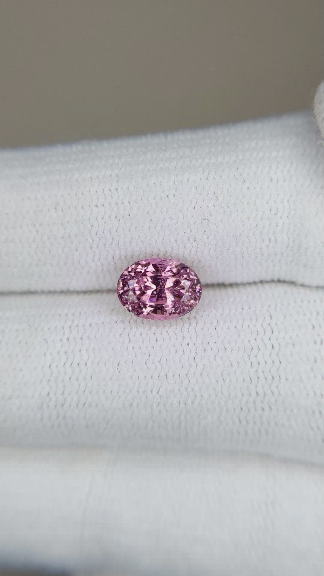 1.68 Ct. Pink Sapphire from Ceylon (Sri Lanka) Size Video