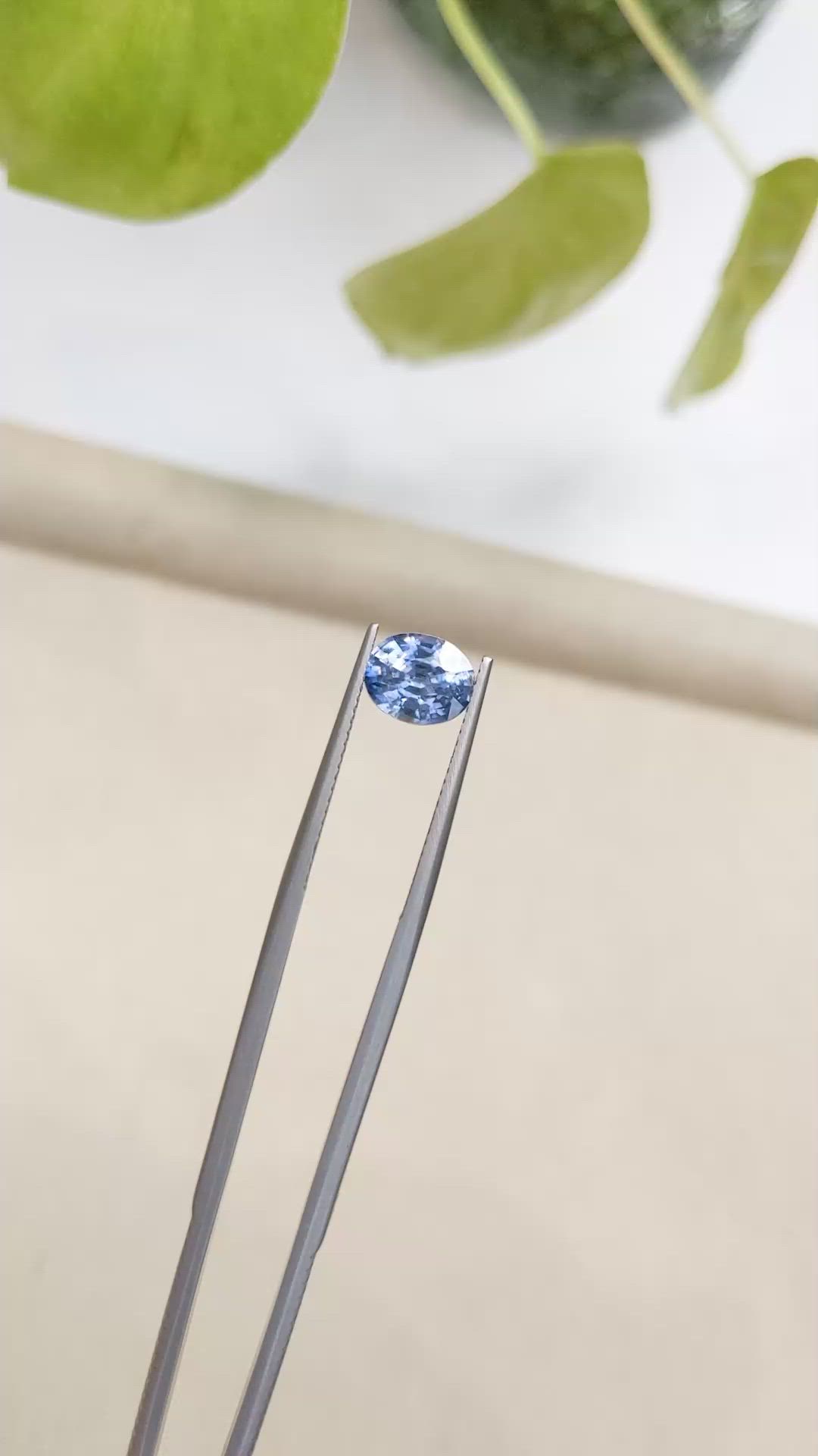 2.21 Ct. Blue Sapphire from Ceylon (Sri Lanka) Size Video