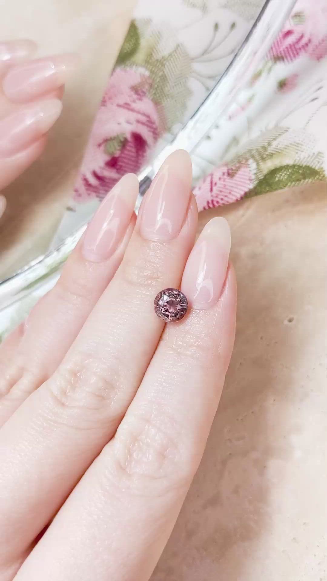 2.02 Ct. Reddish Orange Sapphire from Ceylon (Sri Lanka) Size Video