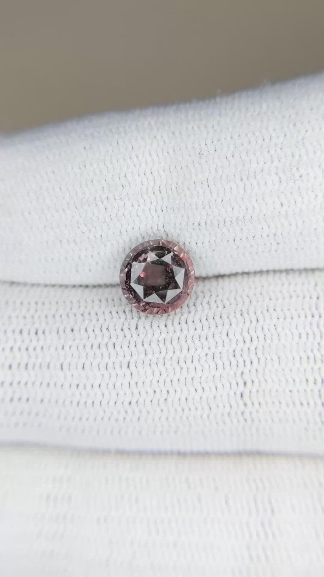 2.02 Ct. Reddish Orange Sapphire from Ceylon (Sri Lanka) Size Video