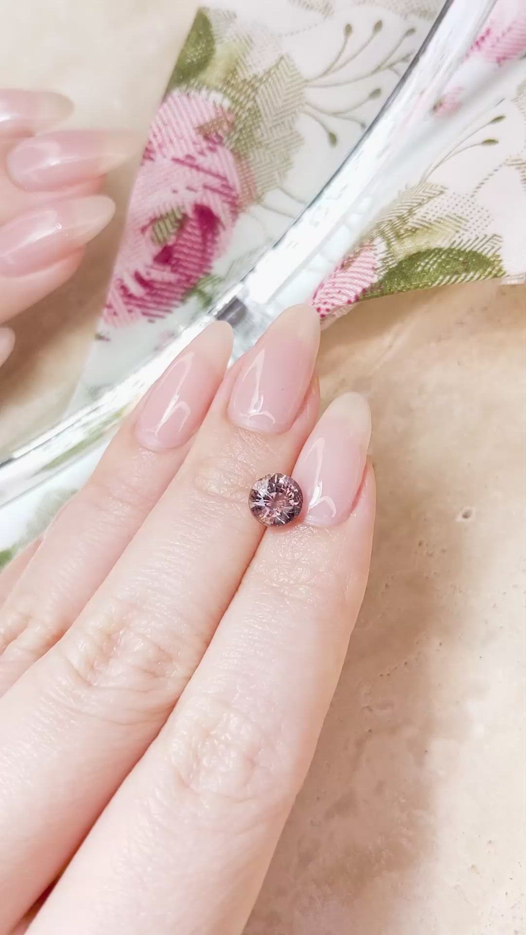 2.02 Ct. Reddish Orange Sapphire from Ceylon (Sri Lanka) Size Video