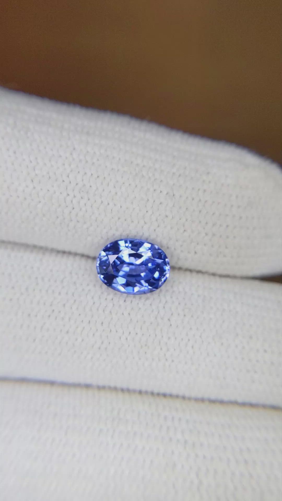 1.68 Ct. Blue Sapphire from Ceylon (Sri Lanka) Size Video