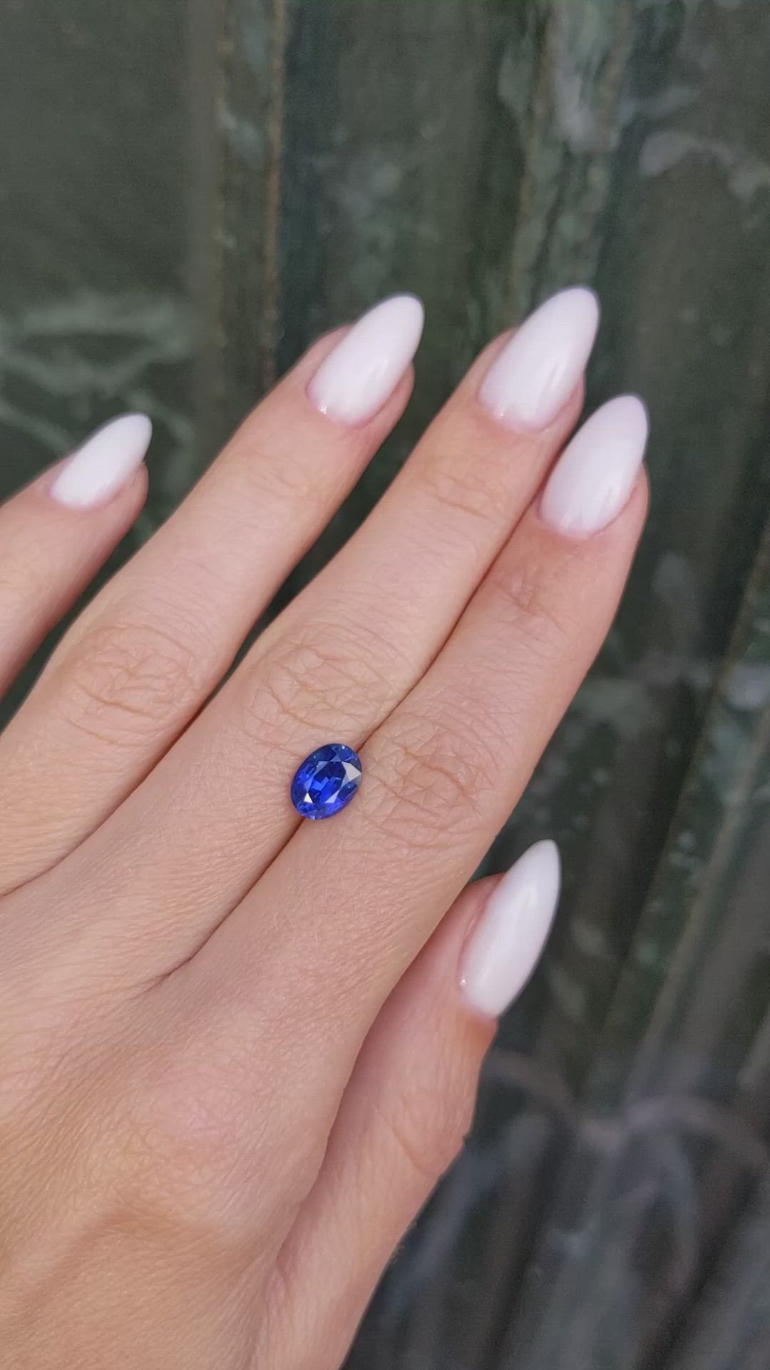 1.60 Ct. Blue Sapphire from Ceylon (Sri Lanka) Size Video