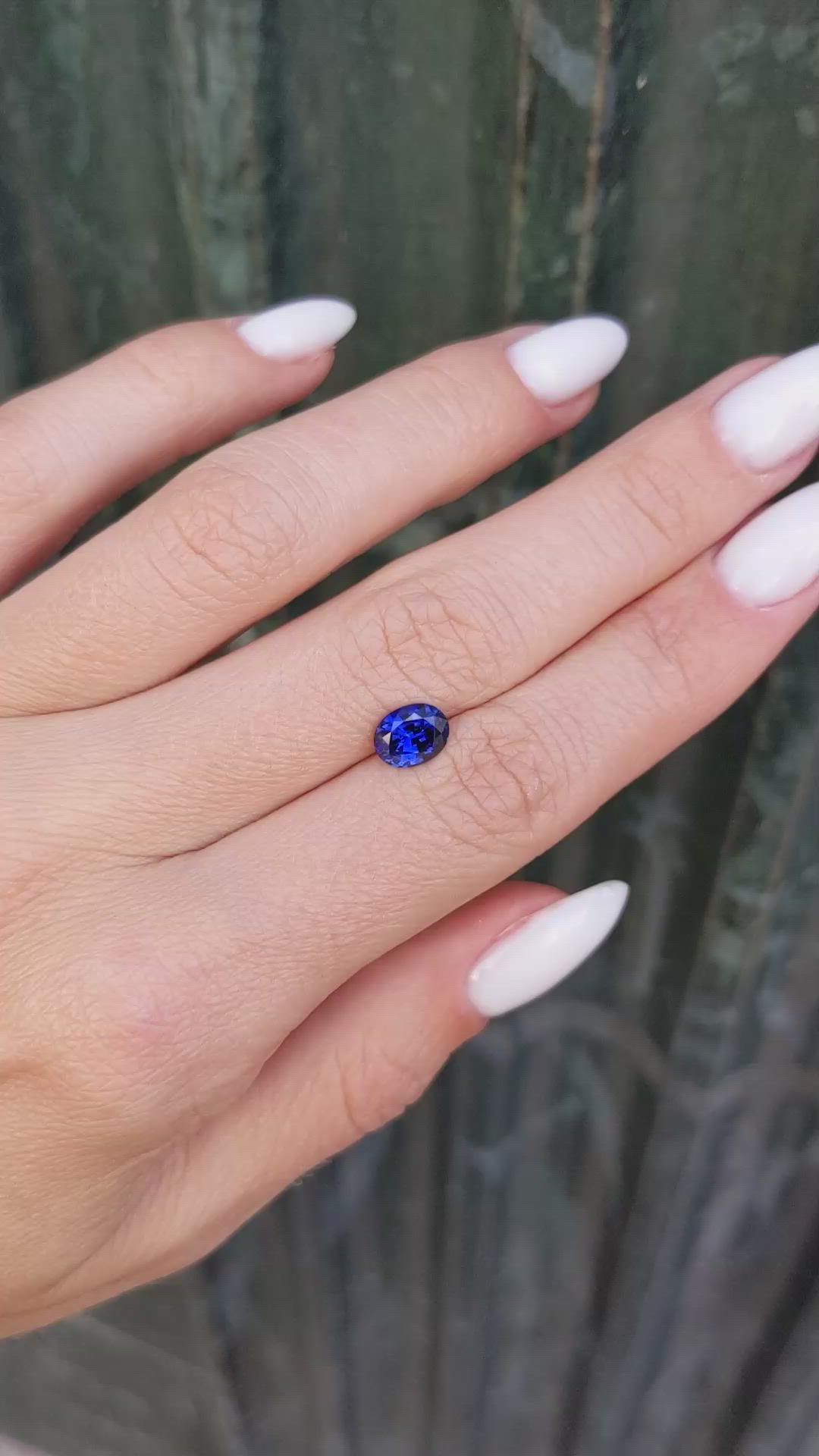 1.42 Ct. Blue Sapphire from Ceylon (Sri Lanka) Size Video