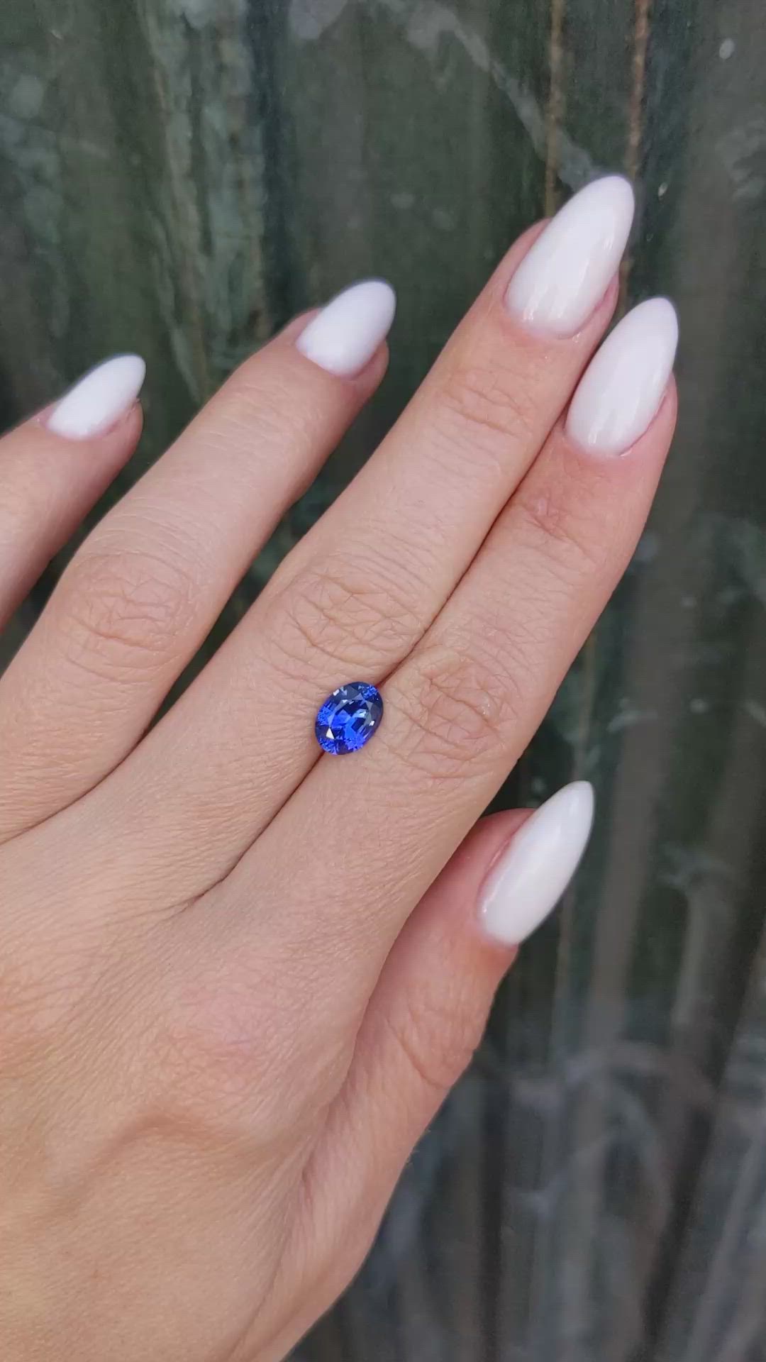 1.34 Ct. Blue Sapphire from Ceylon (Sri Lanka) Size Video