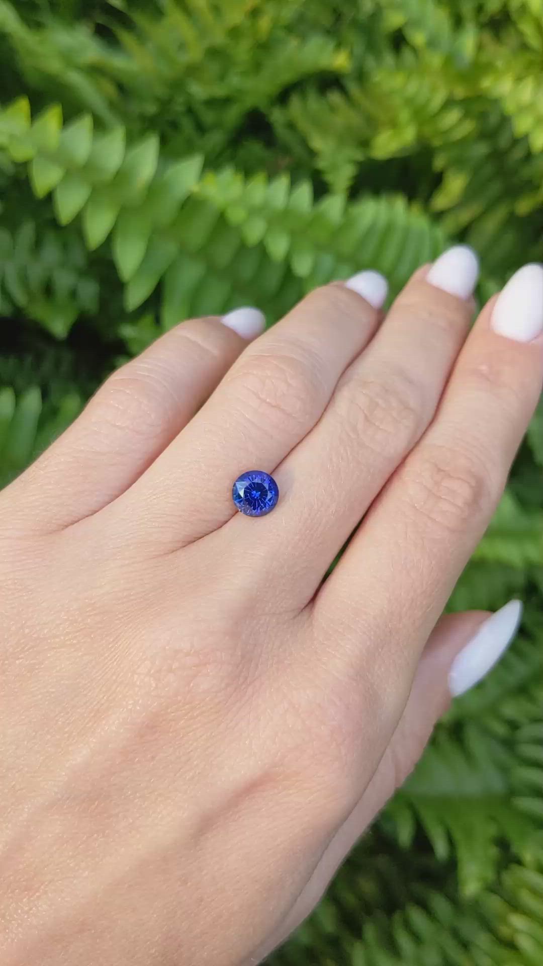 1.39 Ct. Blue Sapphire from Ceylon (Sri Lanka) Size Video