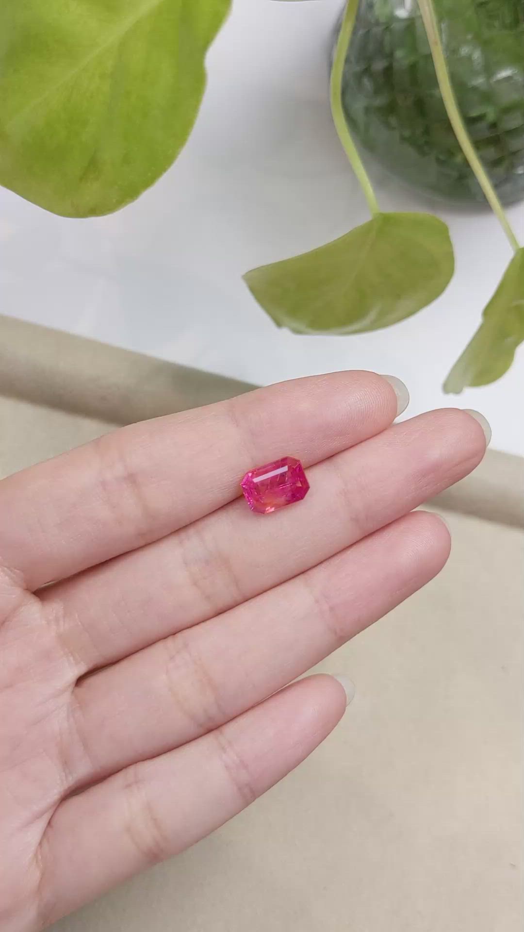 3.46 Ct. Bi Color Sapphire from Thailand Size Video