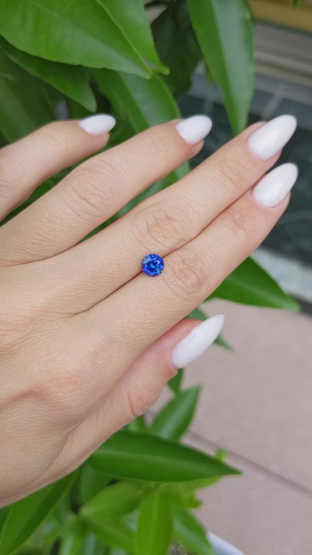 1.15 Ct. Blue Sapphire from Ceylon (Sri Lanka) Size Video