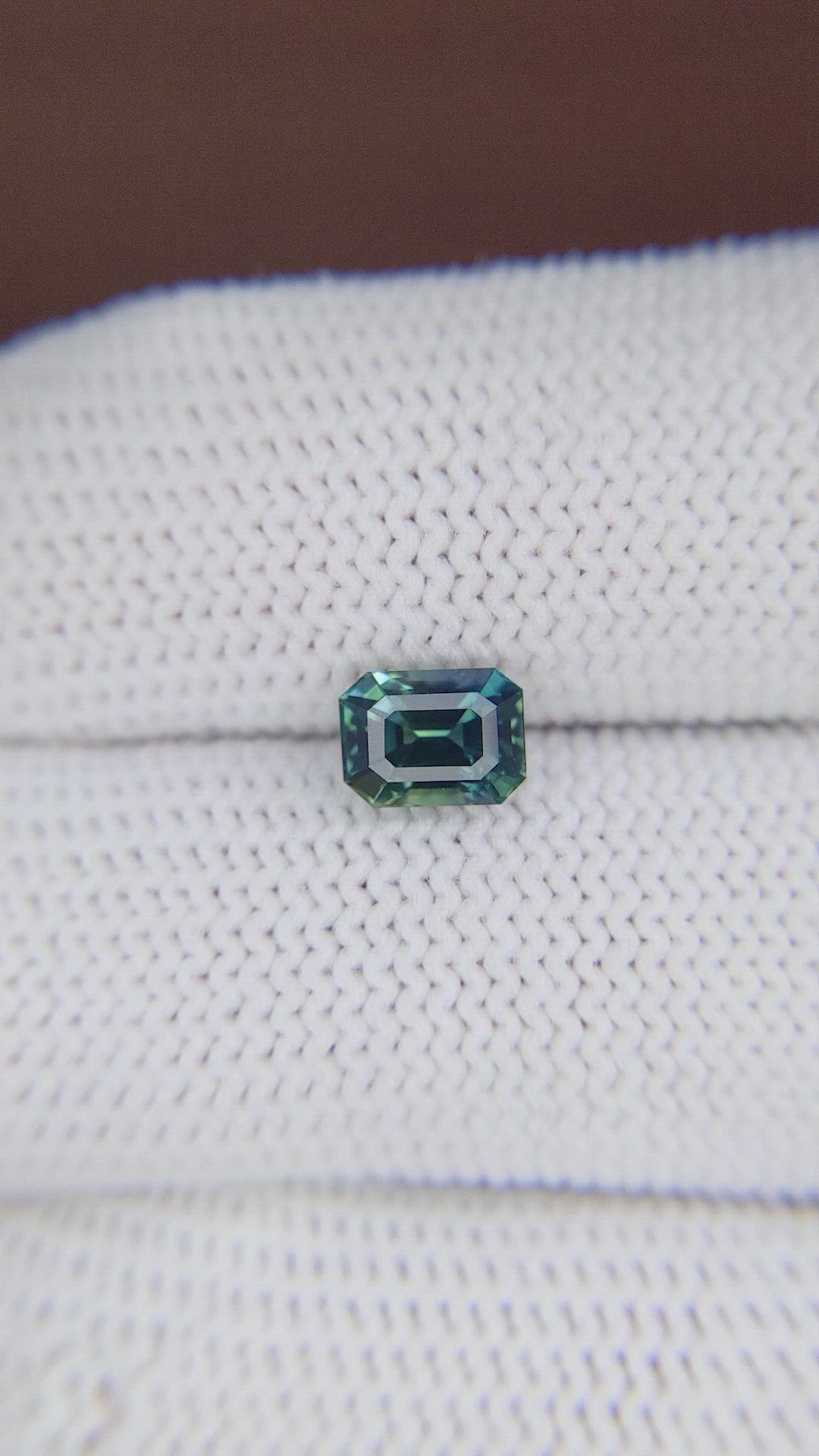 1.42 Ct. Bluish Green Sapphire from Madagascar Size Video
