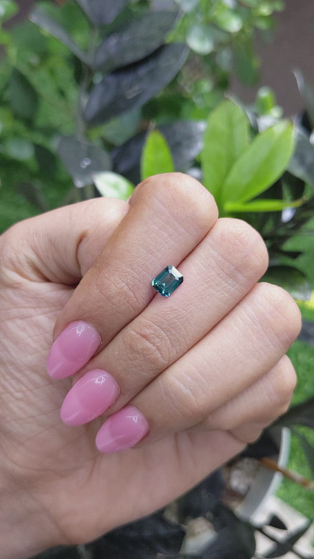 1.14 Ct. Greenish Blue Sapphire from Madagascar Size Video