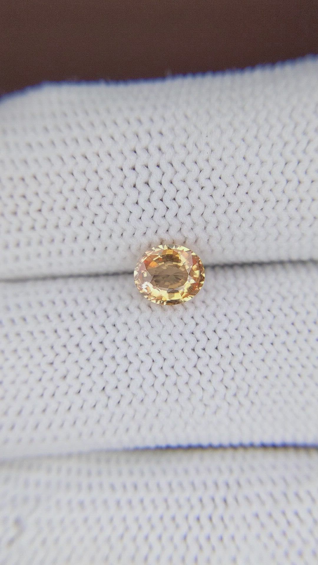 1.01 Ct. Padparadscha Sapphire from Madagascar Size Video