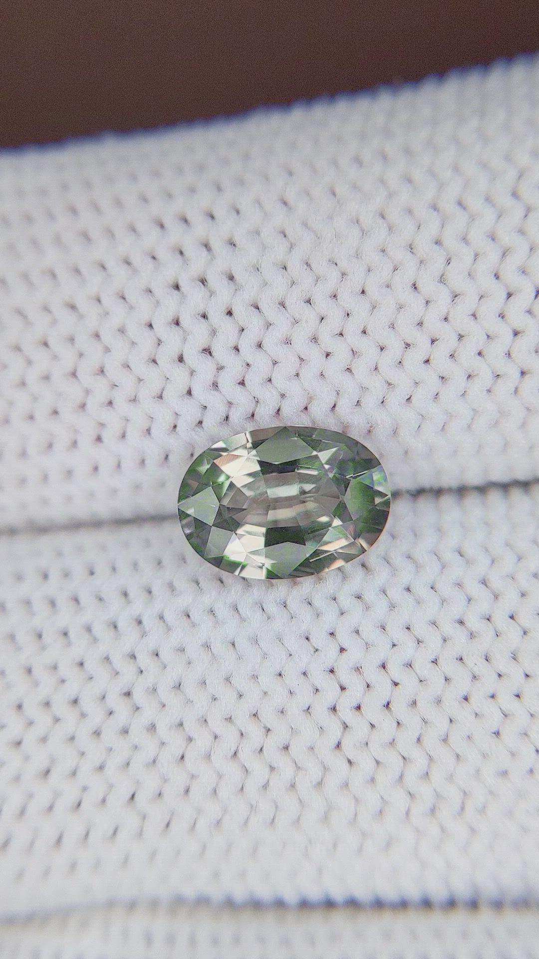 1.77 Ct. Greenish Brown Sapphire from Madagascar Size Video