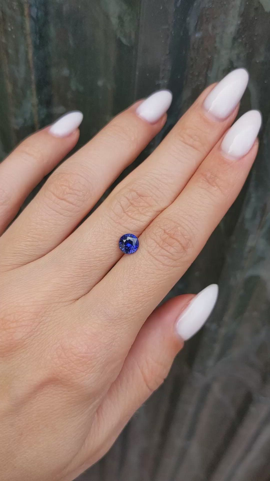 1.13 Ct. Blue Sapphire from Ceylon (Sri Lanka) Size Video