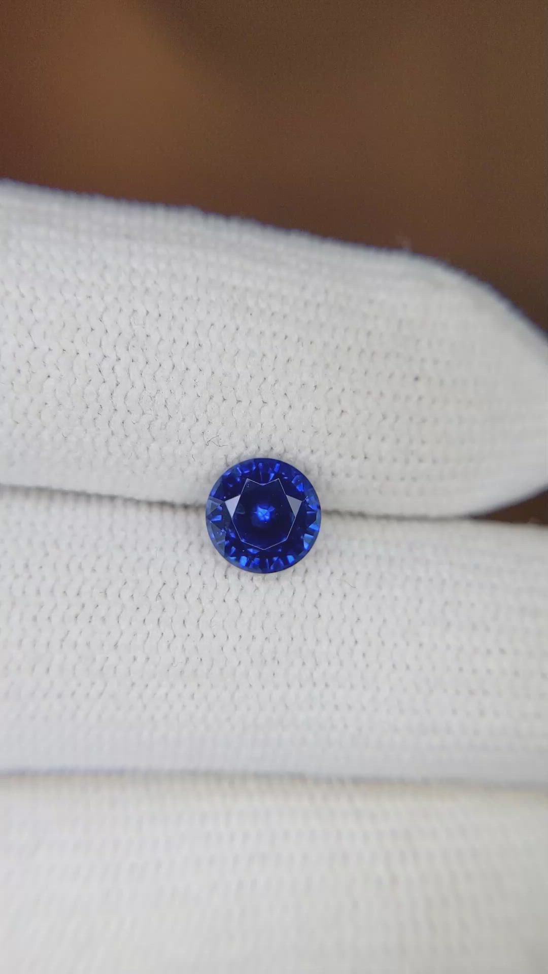 1.22 Ct. Blue Sapphire from Ceylon (Sri Lanka) Size Video