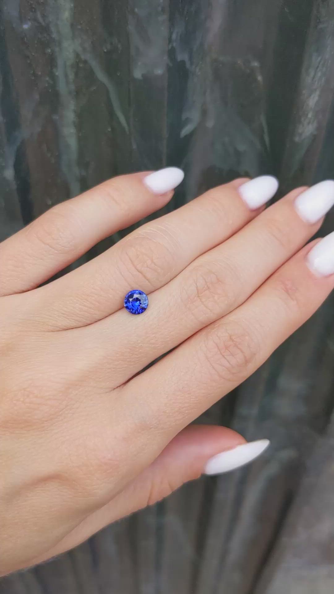 0.90 Ct. Blue Sapphire from Ceylon (Sri Lanka) Size Video