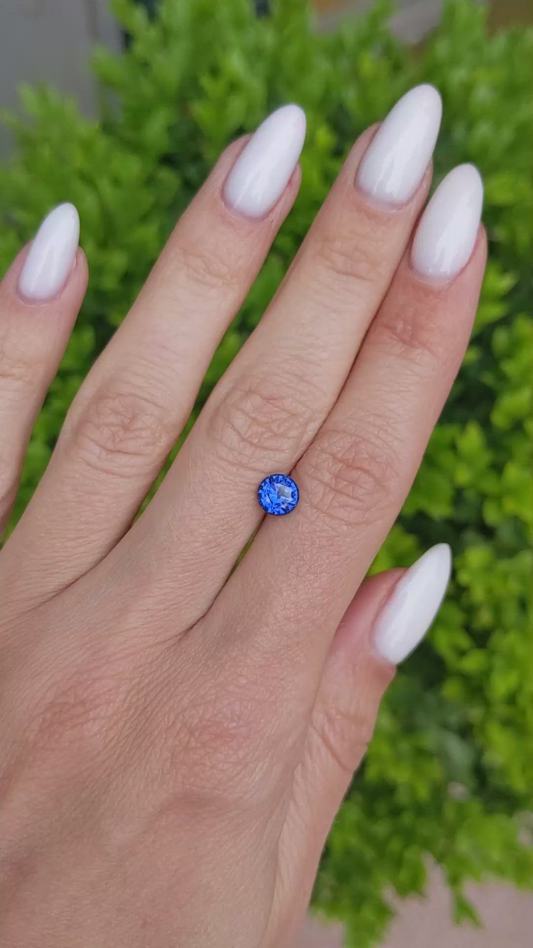 1.01 Ct. Blue Sapphire from Ceylon (Sri Lanka) Size Video