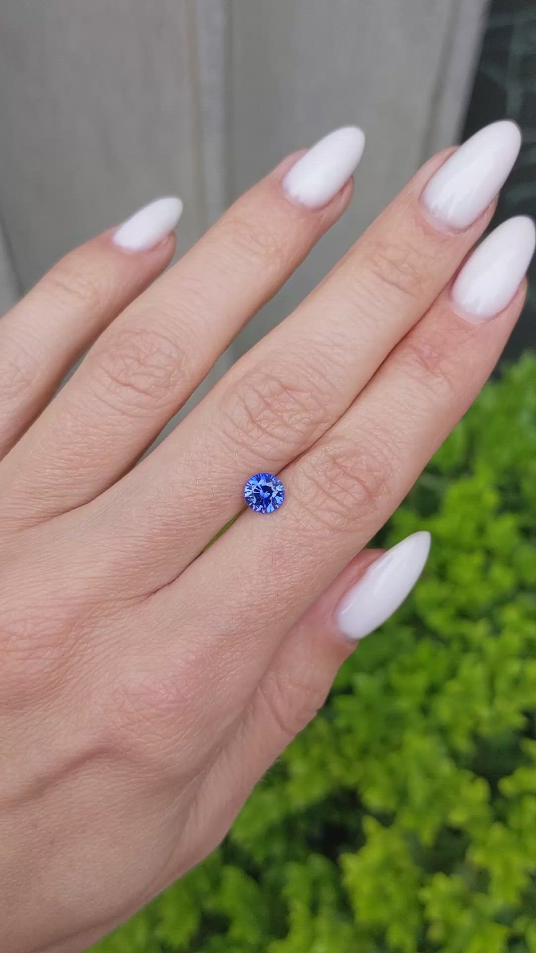 1.06 Ct. Blue Sapphire from Ceylon (Sri Lanka) Size Video