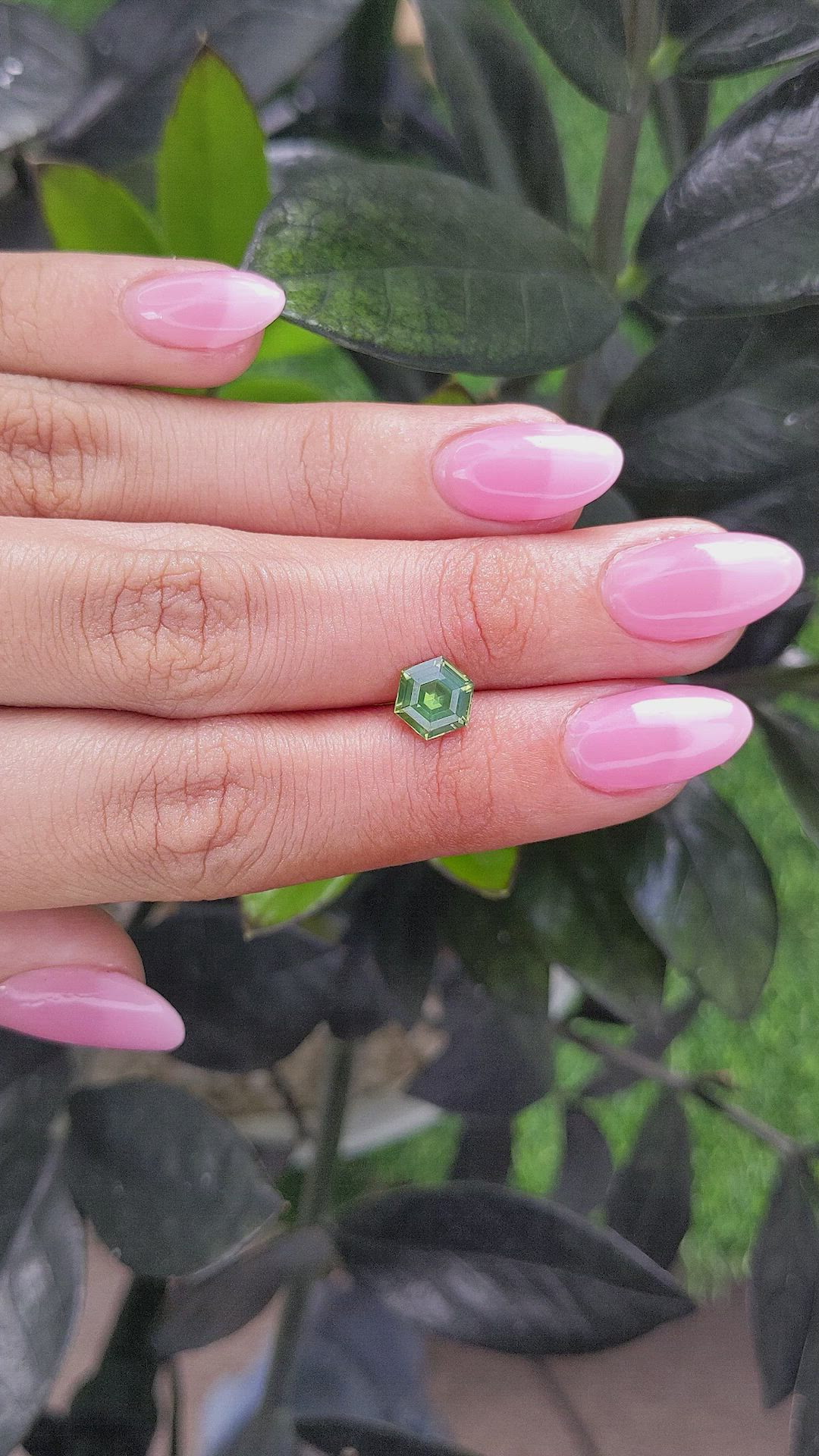 1.57 Ct. Green Sapphire from Madagascar Size Video