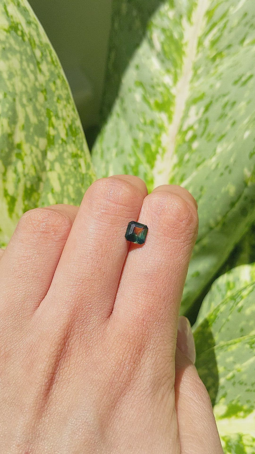 1.22 Ct. Bi Color Sapphire from Madagascar Size Video