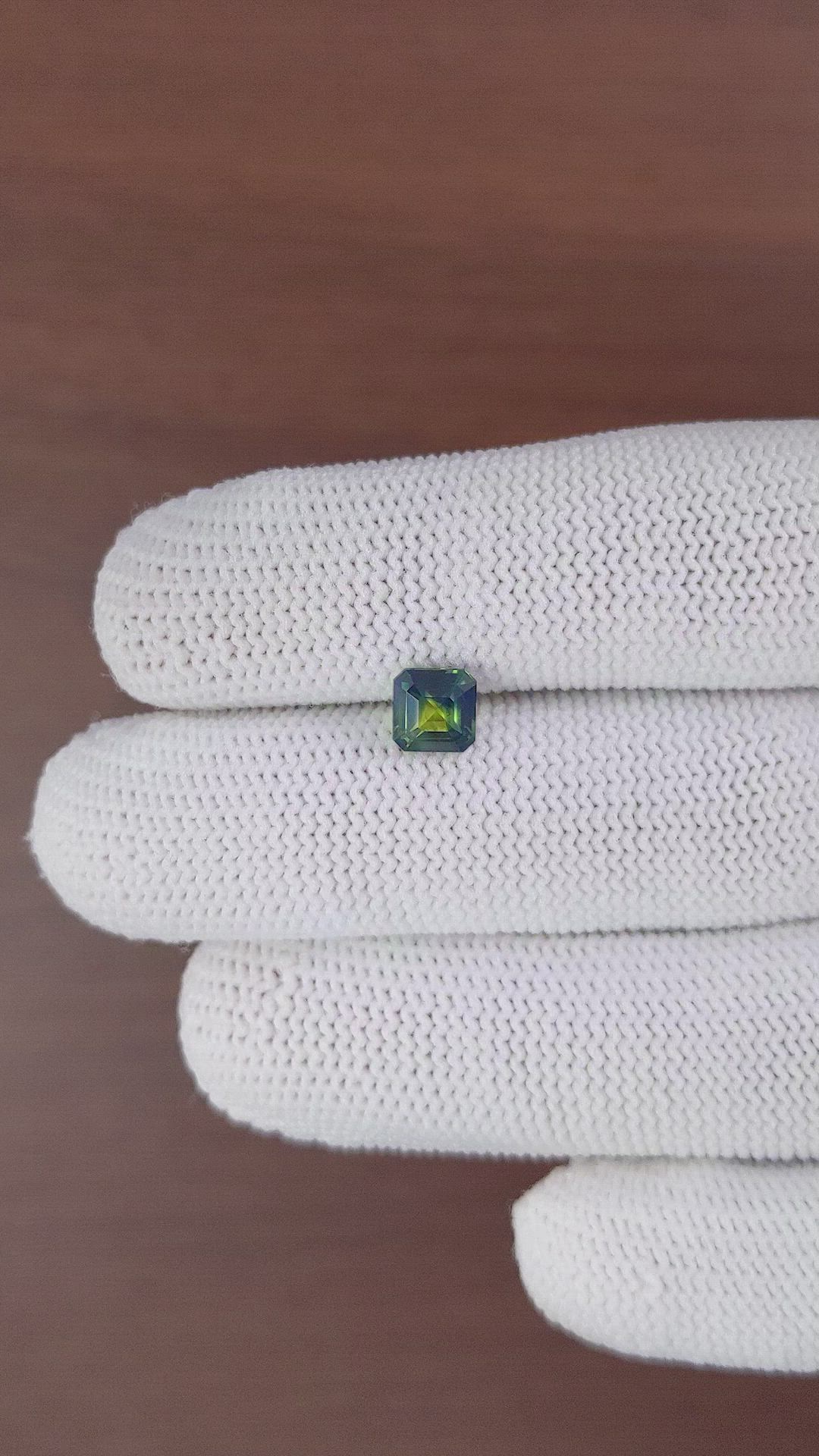 1.22 Ct. Bi Color Sapphire from Madagascar Size Video