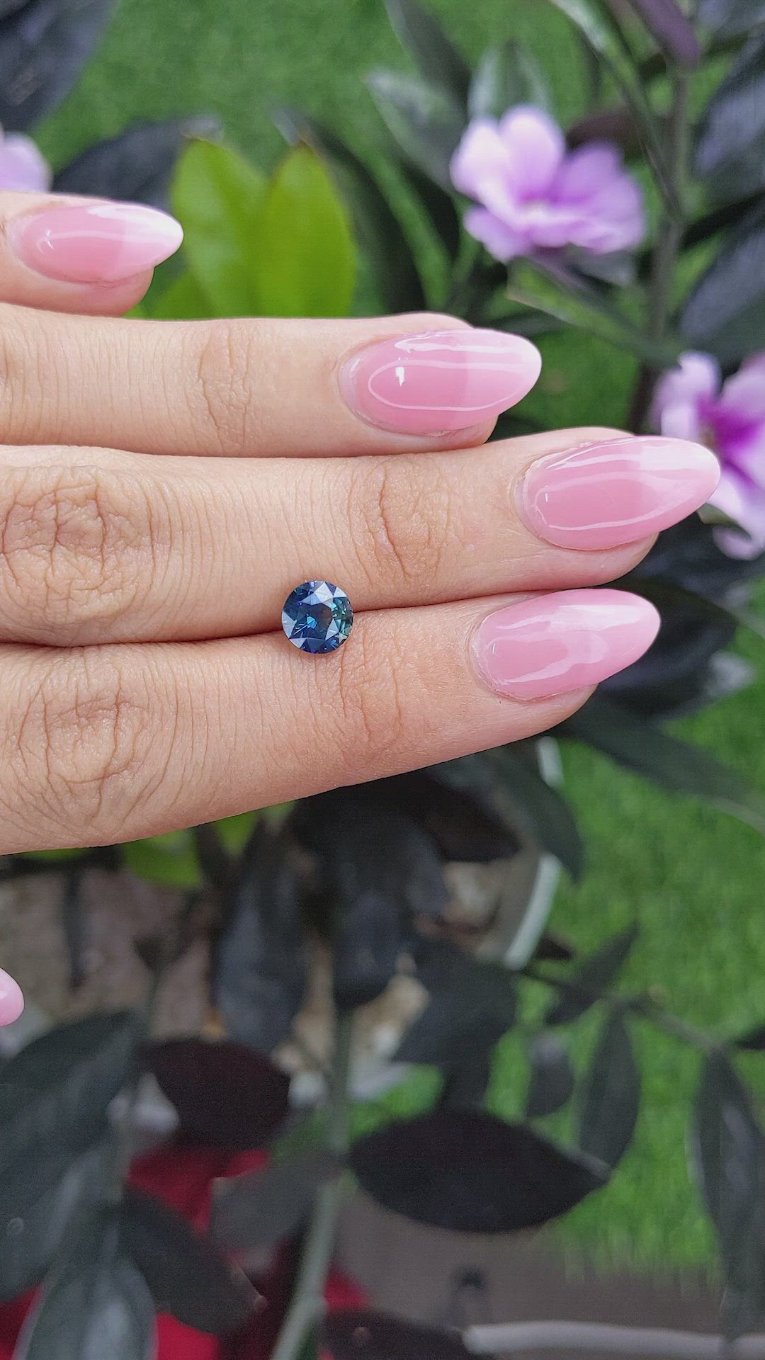 1.61 Ct. Bi Color Sapphire from Madagascar Size Video