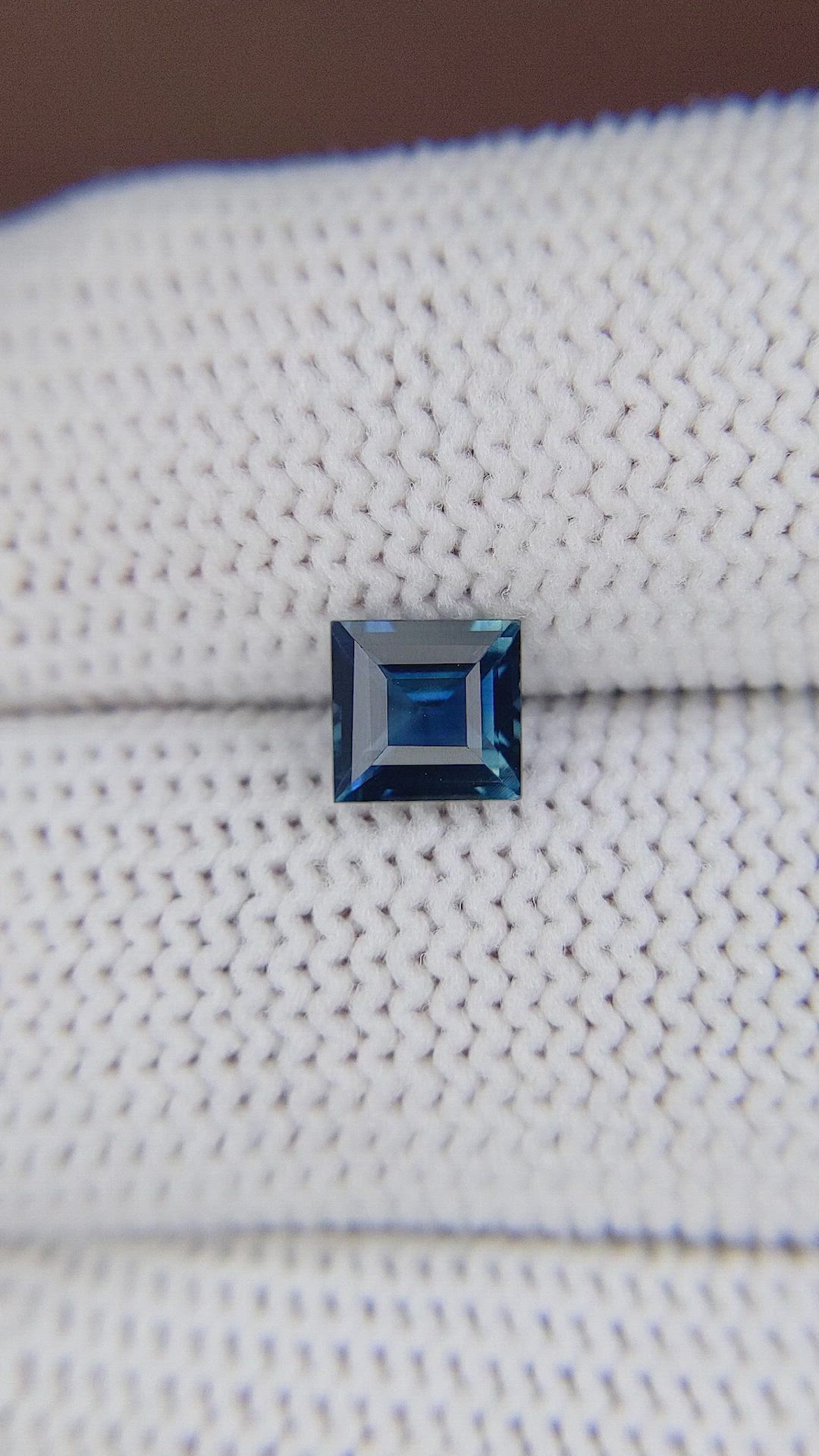 1.06 Ct. Greenish Blue Sapphire from Madagascar Size Video
