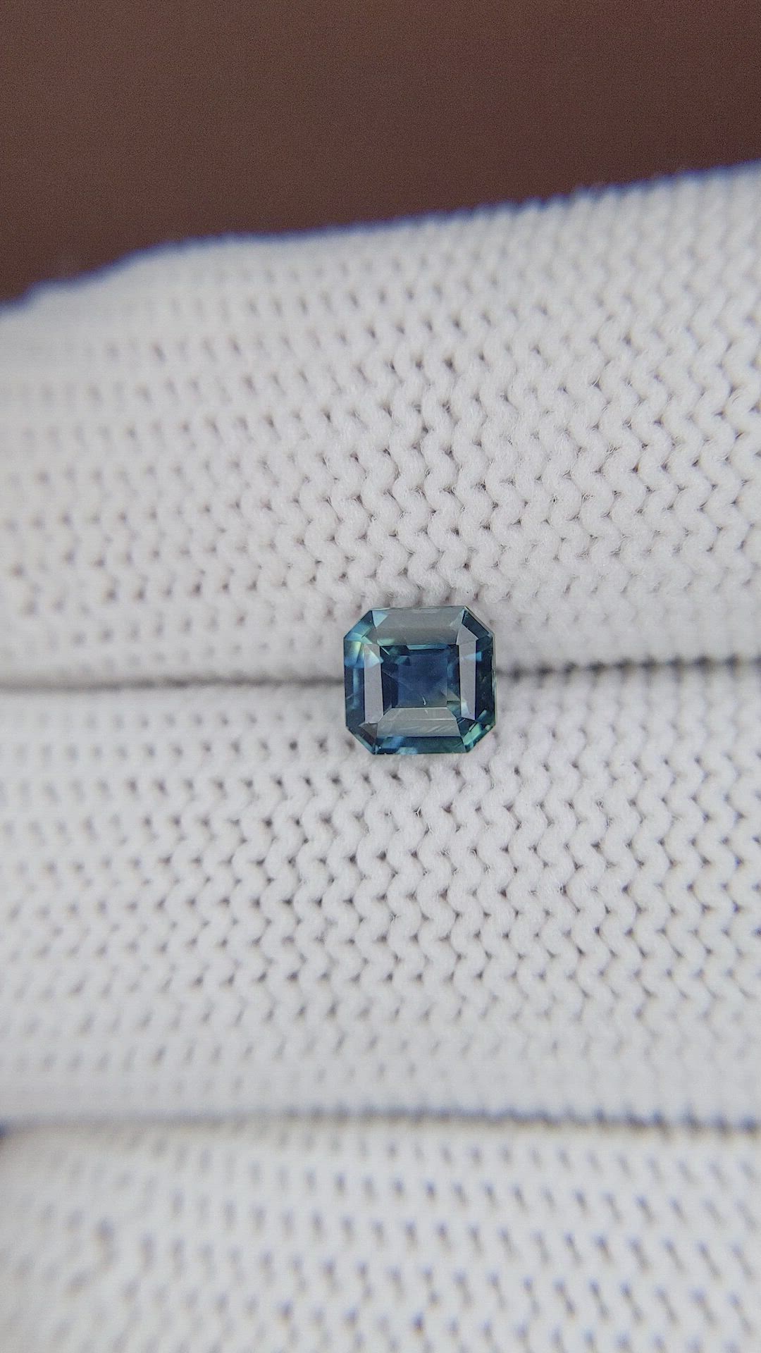1.09 Ct. Greenish Blue Sapphire from Madagascar Size Video