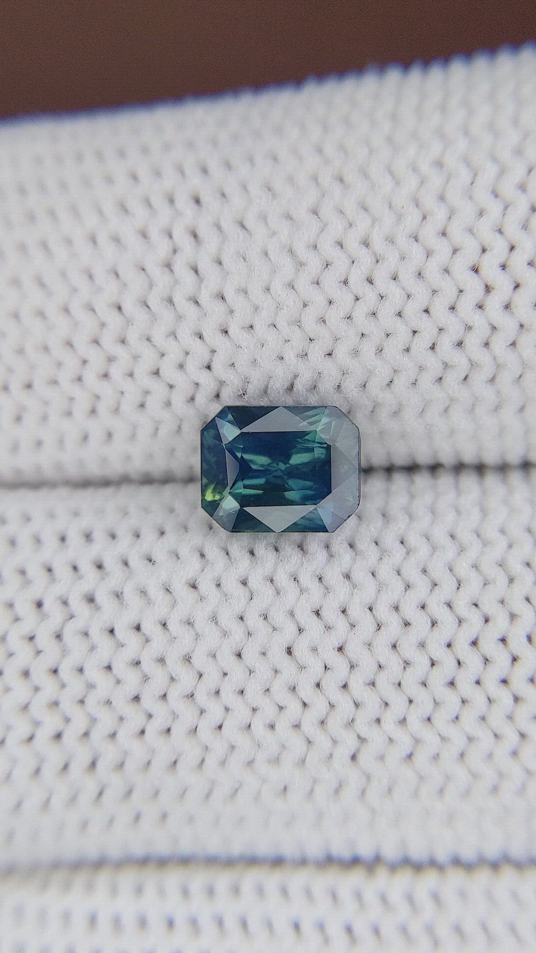 1.51 Ct. Greenish Blue Sapphire from Madagascar Size Video