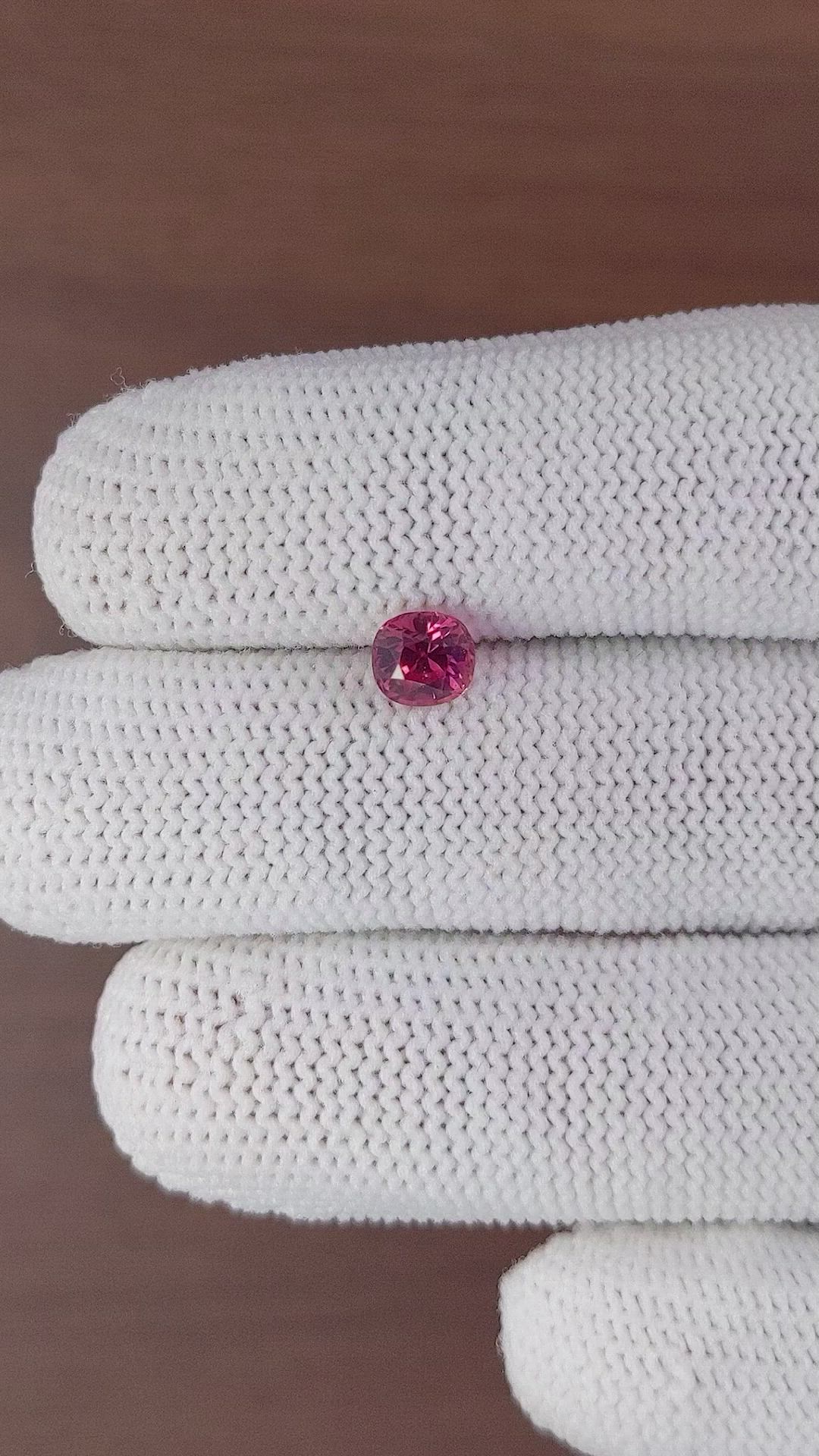 1.06 Ct. Reddish Pink Sapphire from Madagascar Size Video