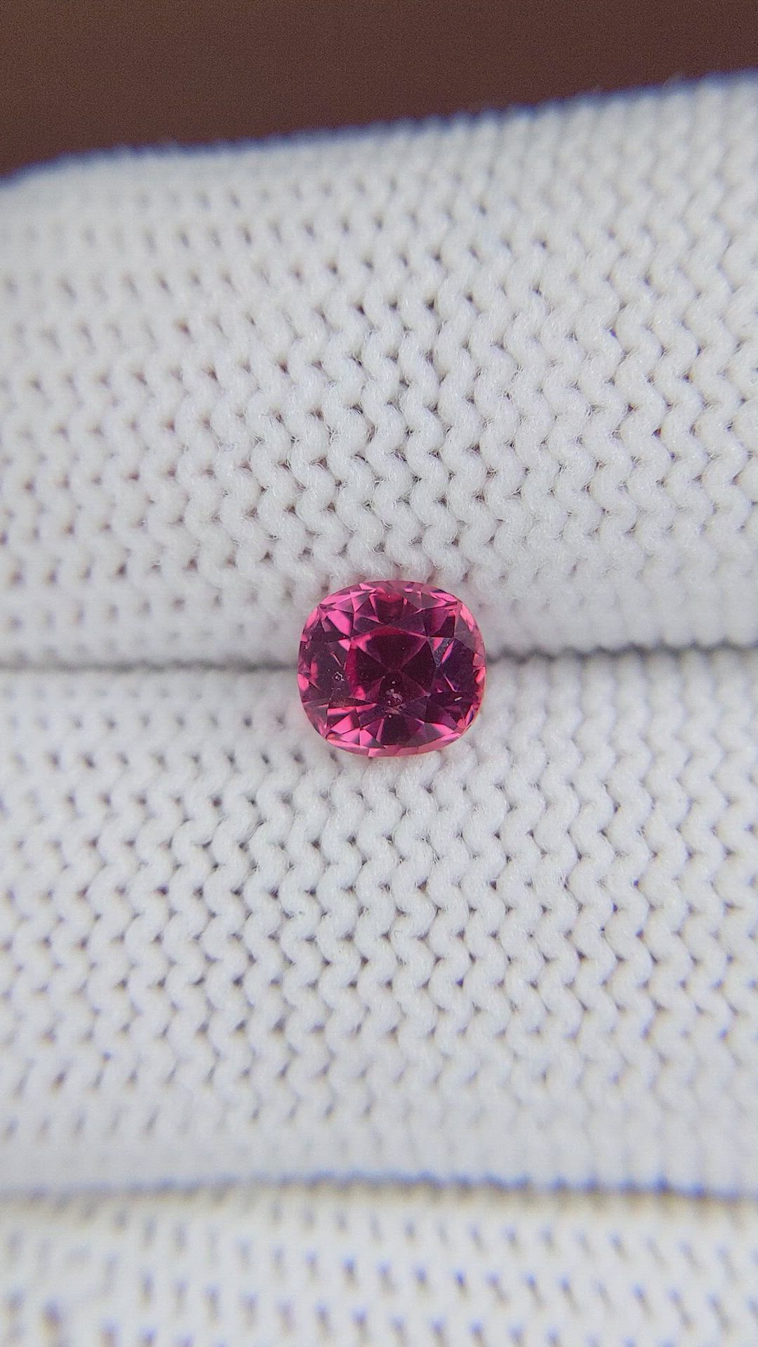 1.06 Ct. Reddish Pink Sapphire from Madagascar Size Video