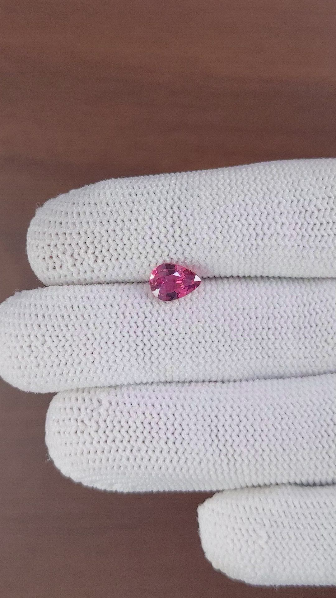 1.16 Ct. Pink Sapphire from Madagascar Size Video