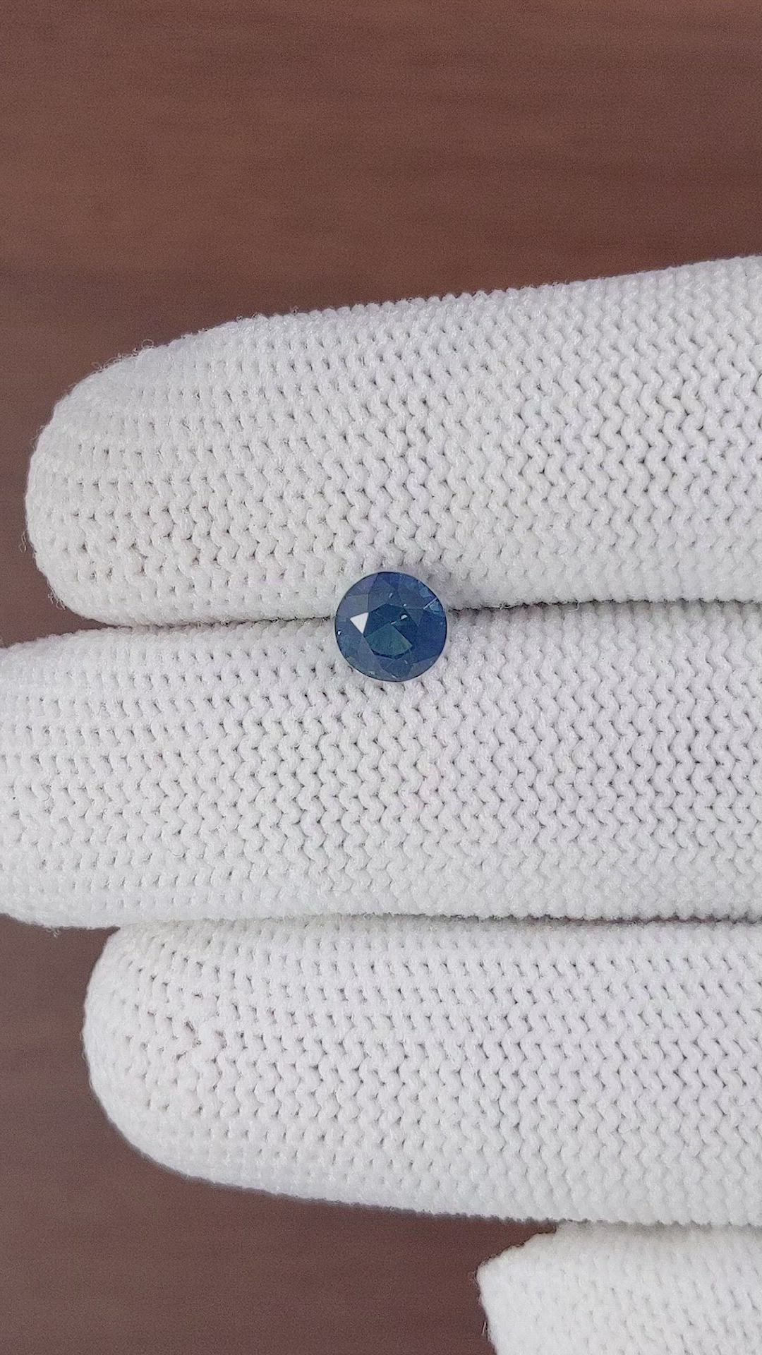 1.20 Ct. Greenish Blue Sapphire from Madagascar Size Video
