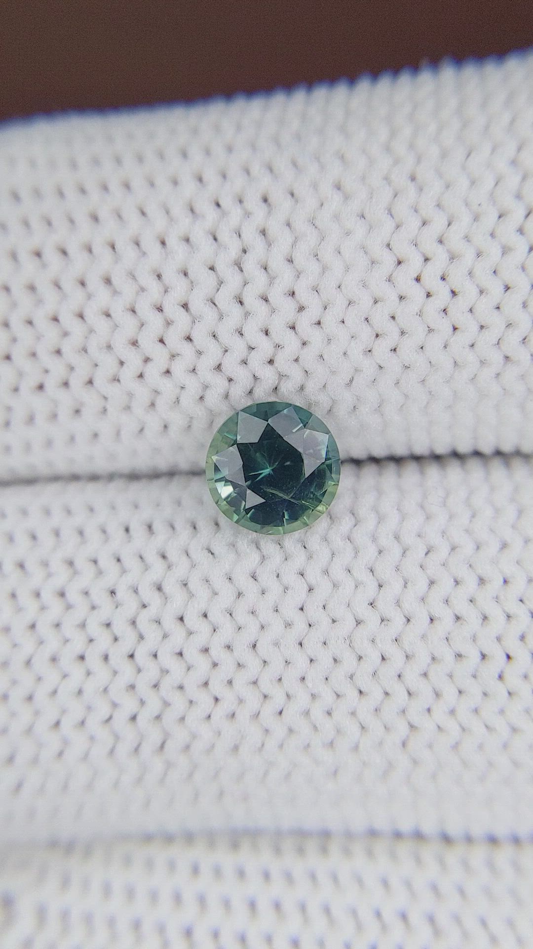 1.06 Ct. Bluish Green Sapphire from Madagascar Size Video