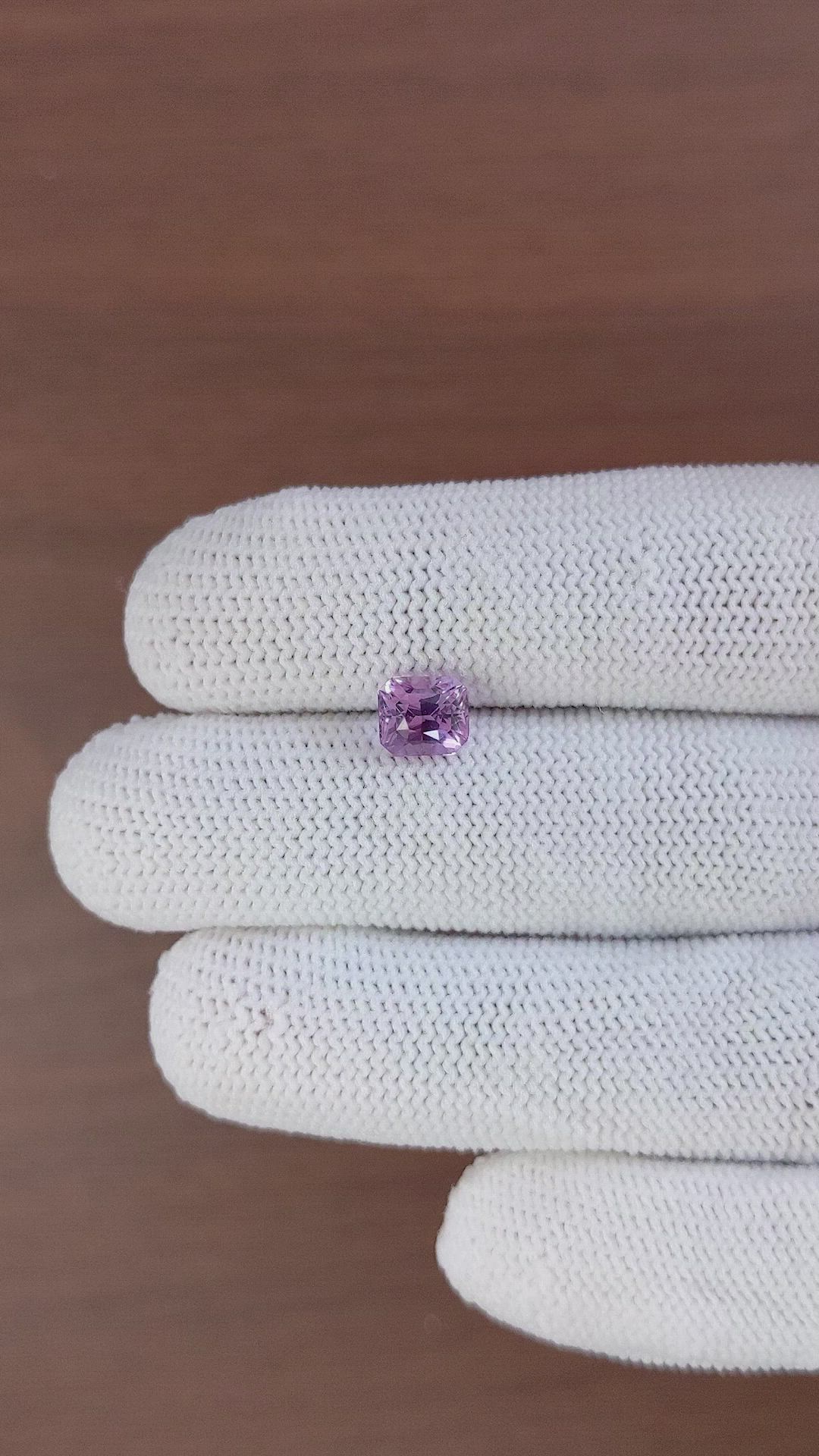 2.06 Ct. Pinkish Purple Sapphire from Madagascar Size Video