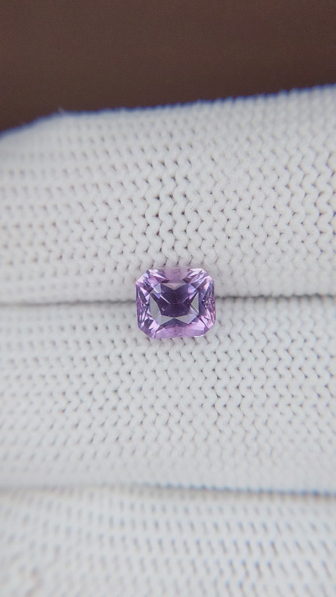2.06 Ct. Pinkish Purple Sapphire from Madagascar Size Video