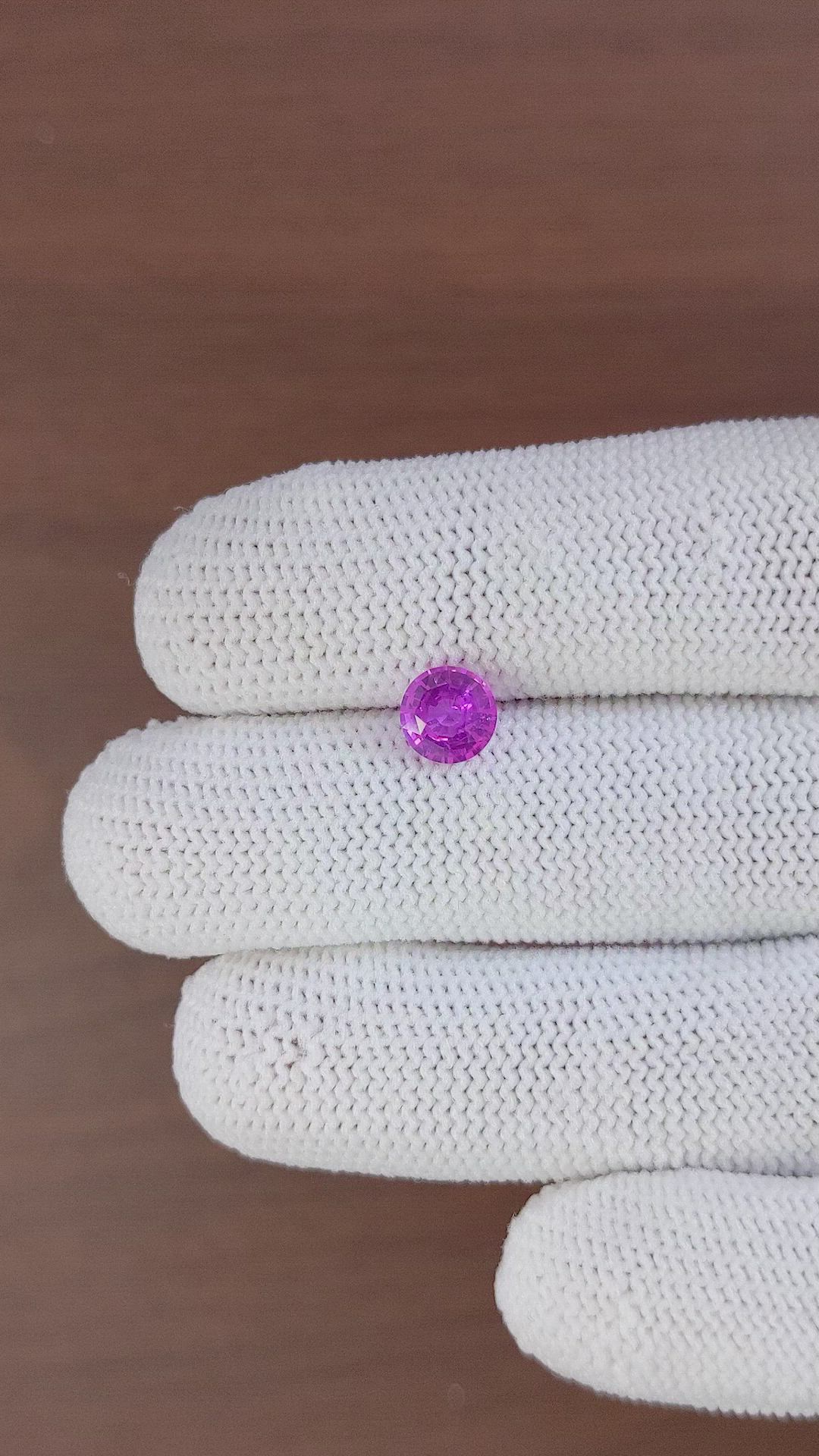 1.15 Ct. Pinkish Purple Sapphire from Madagascar Size Video