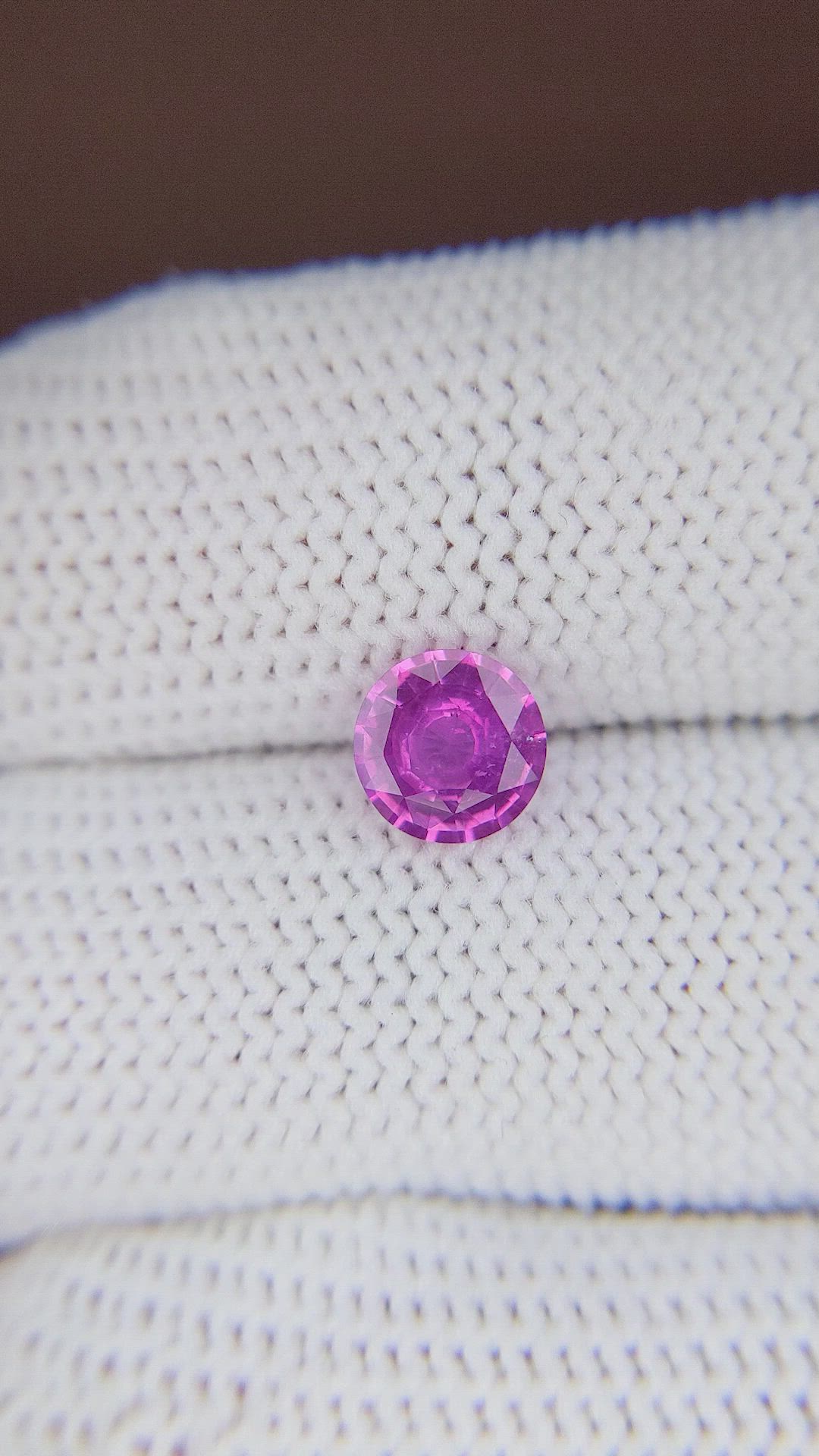 1.15 Ct. Pinkish Purple Sapphire from Madagascar Size Video