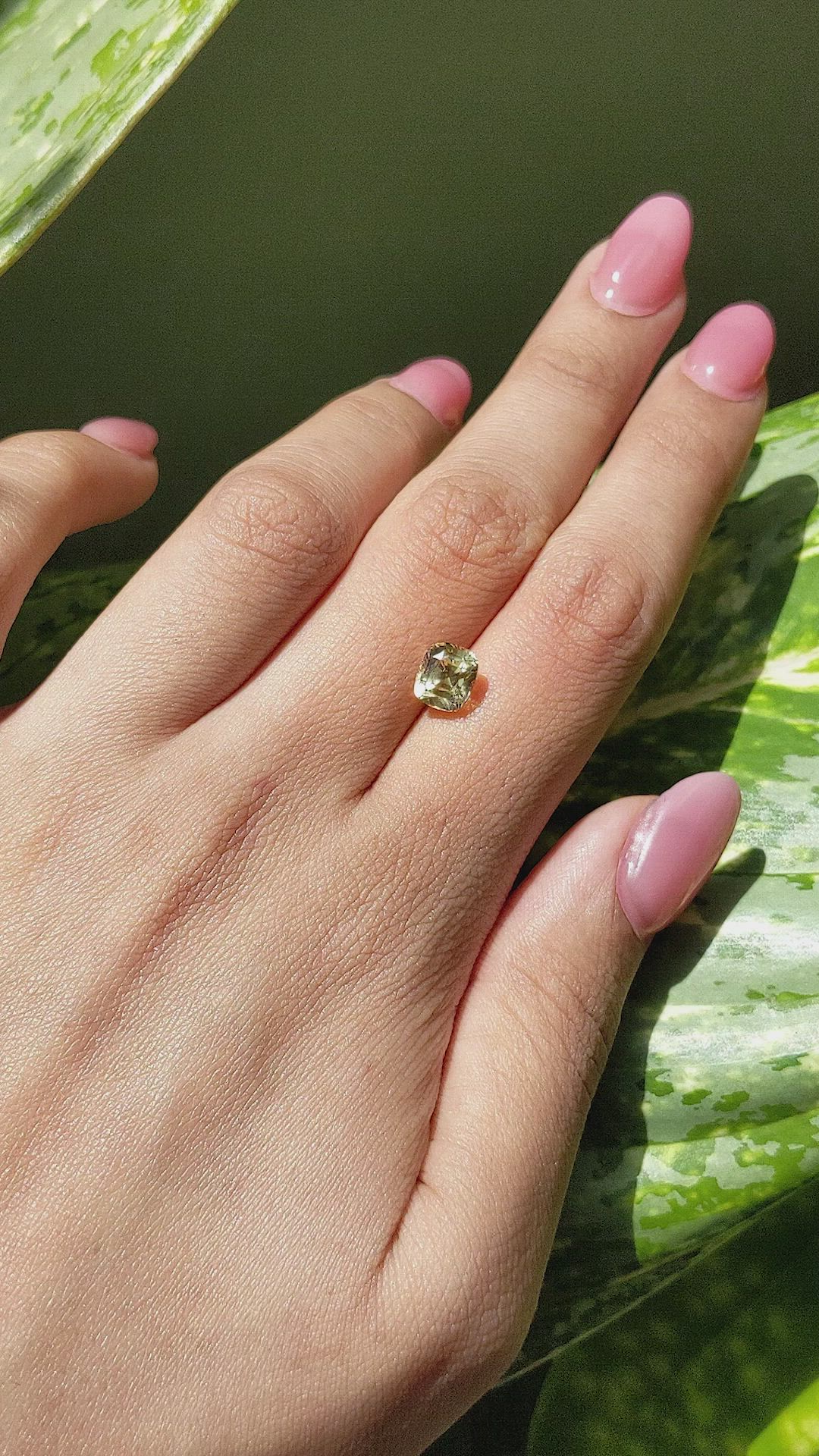 2.44 Ct. Yellow Sapphire from Ceylon (Sri Lanka) Size Video