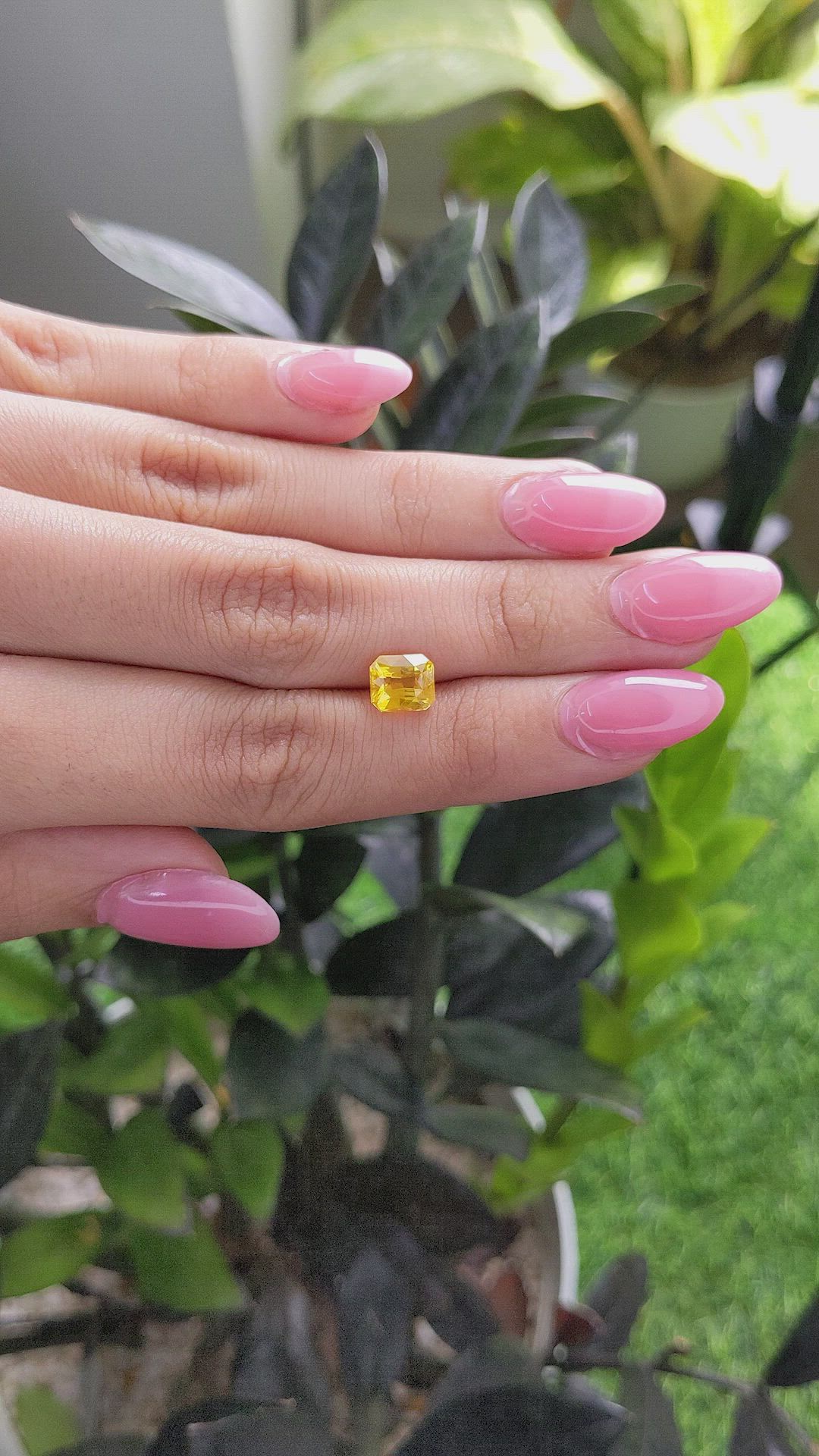 2.41 Ct. Yellow Sapphire from Ceylon (Sri Lanka) Size Video