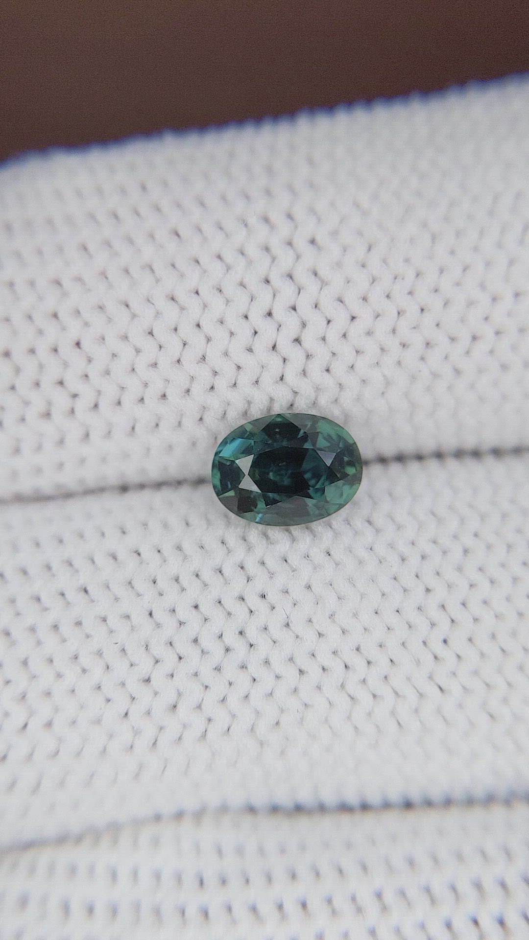 1.27 Ct. Bluish Green Sapphire from Africa Size Video