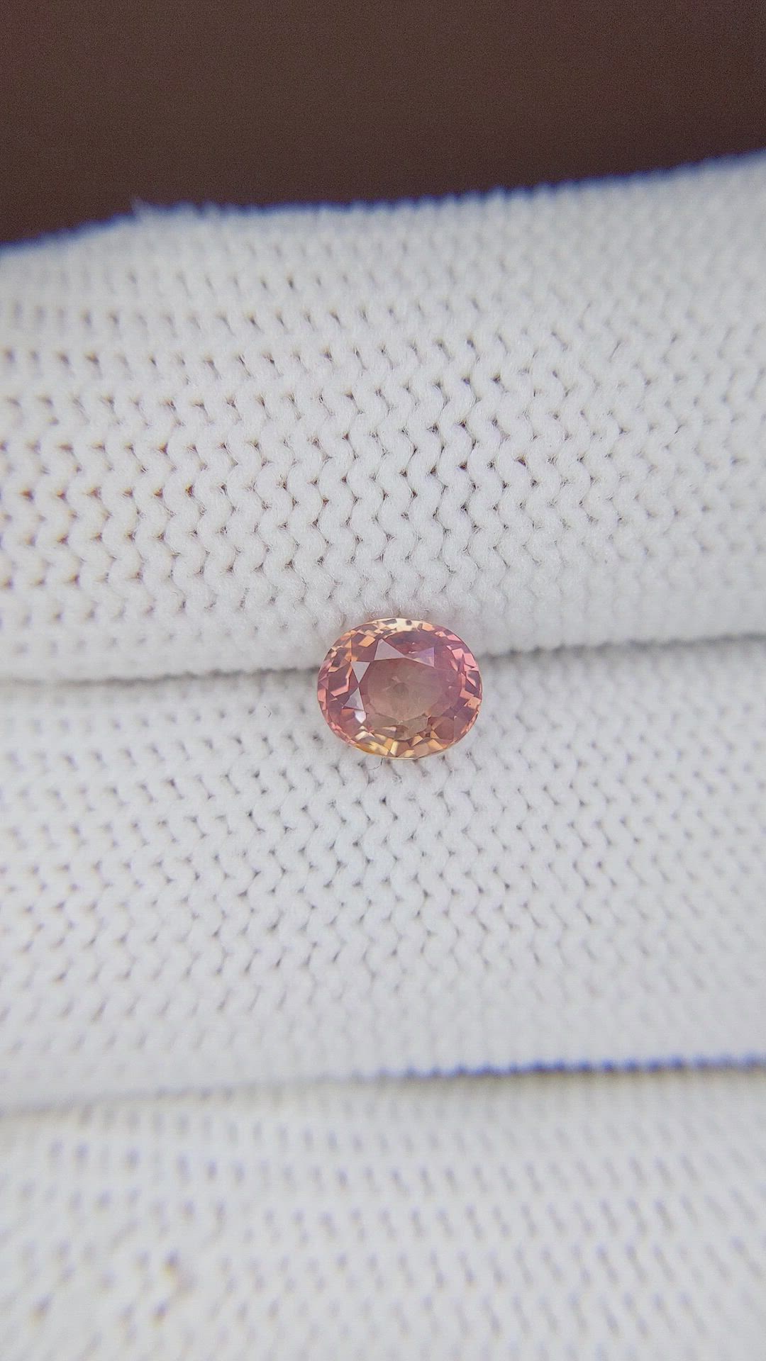 1.11 Ct. Padparadscha Sapphire from Madagascar Size Video