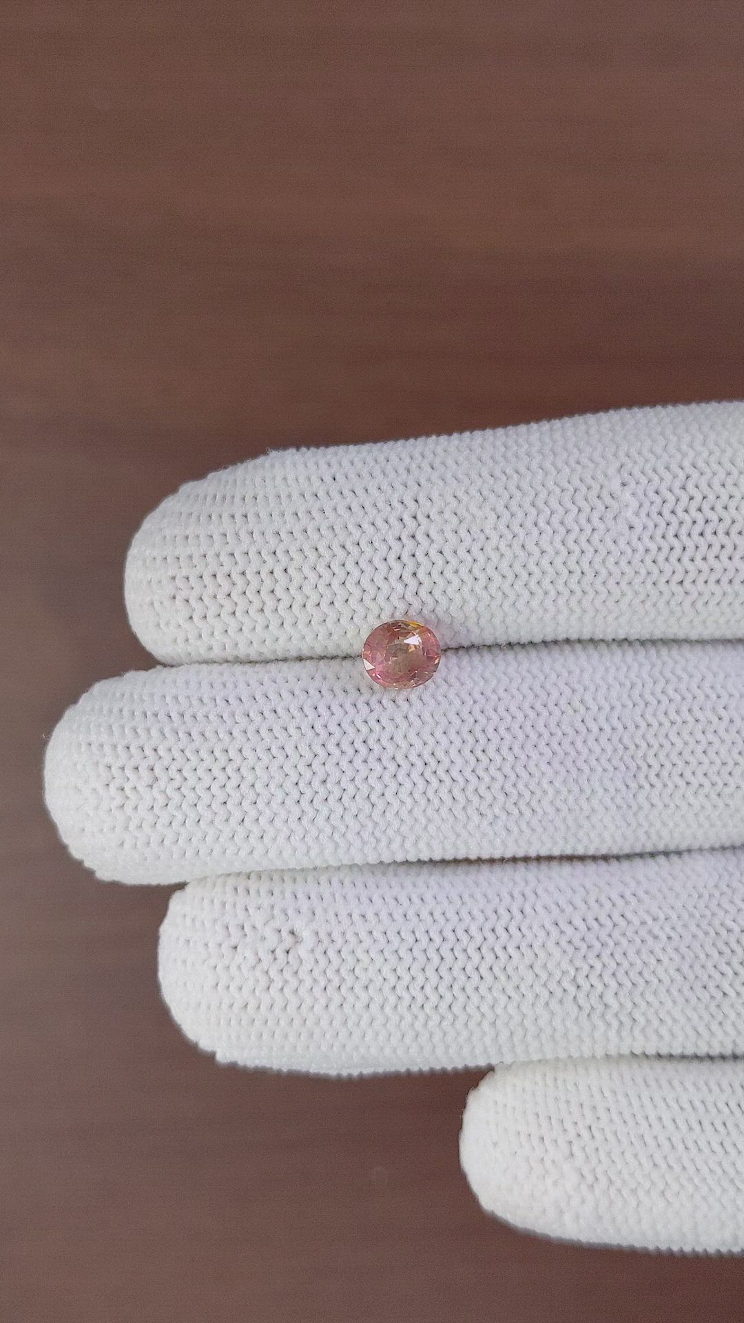 1.11 Ct. Padparadscha Sapphire from Madagascar Size Video