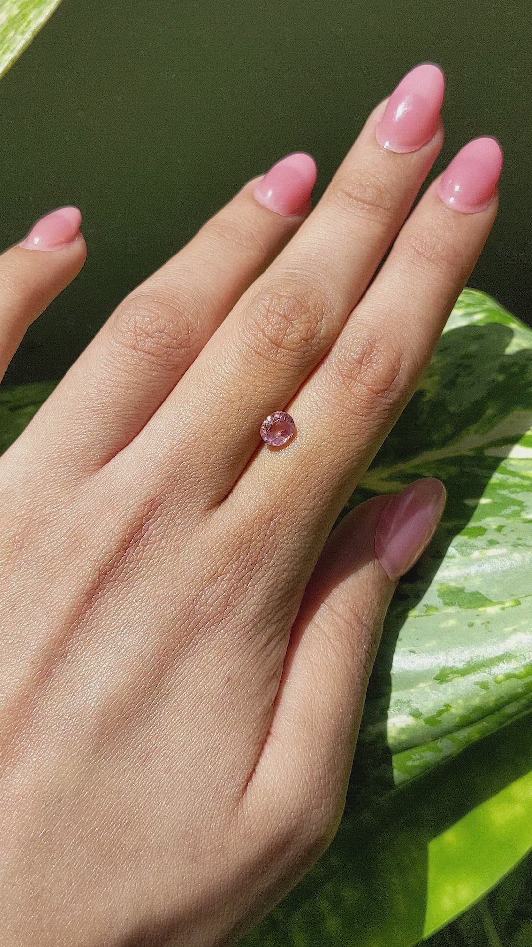 1.11 Ct. Padparadscha Sapphire from Madagascar Size Video