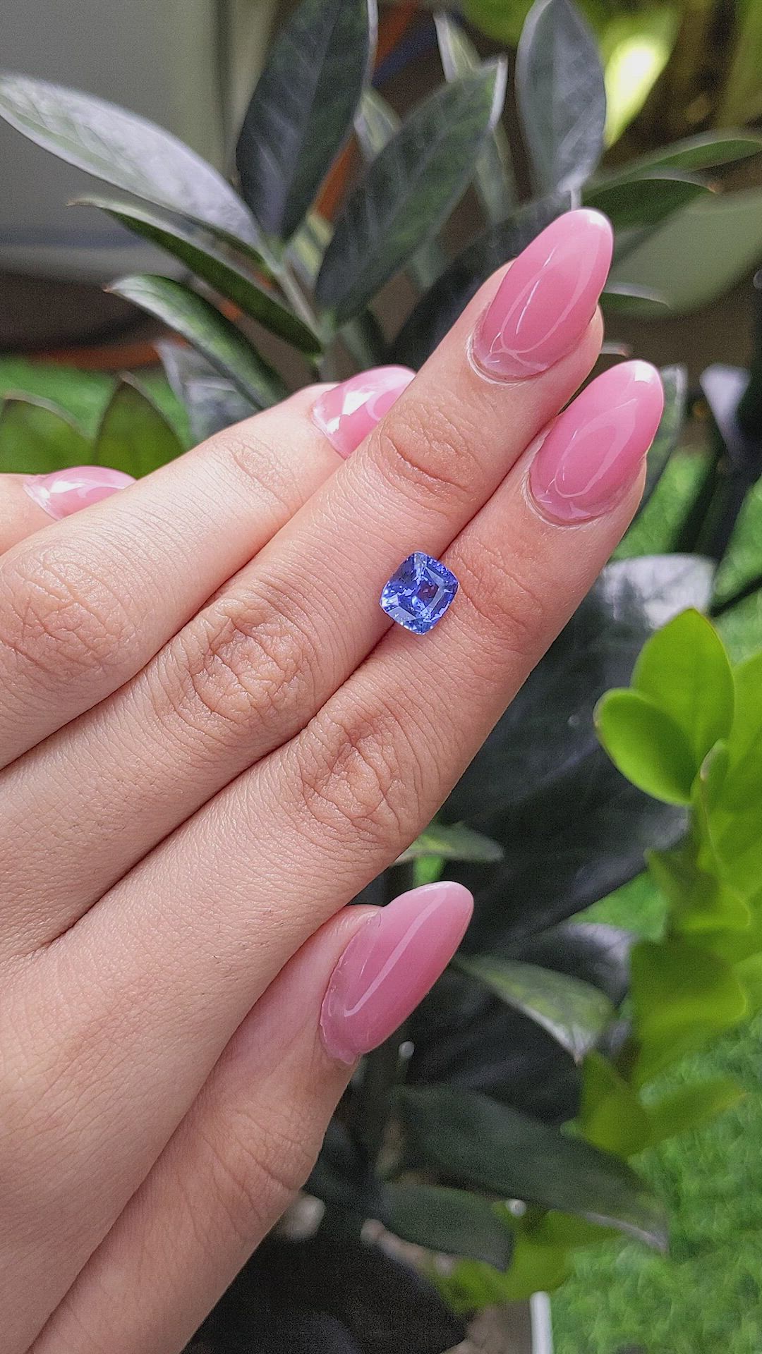 2.06 Ct. Blue Sapphire from Ceylon (Sri Lanka) Size Video