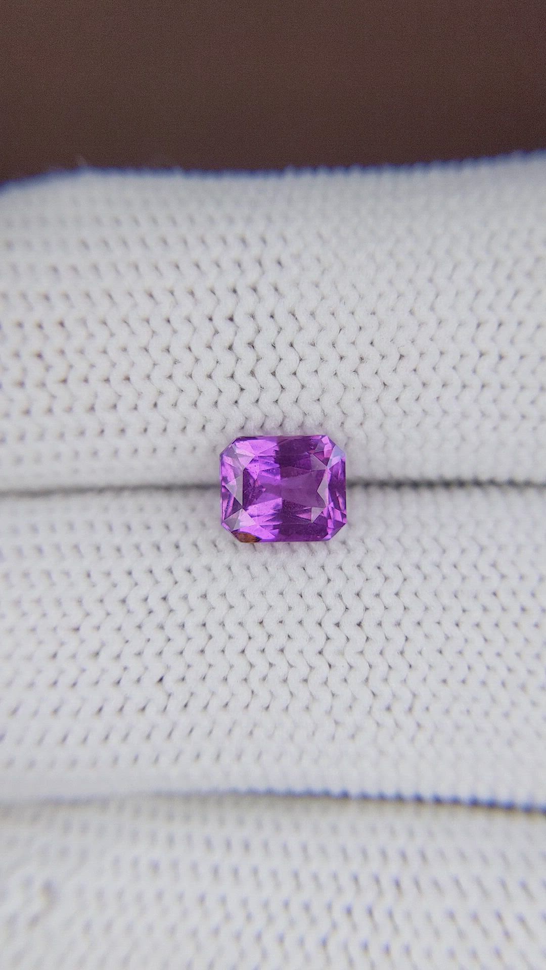 1.56 Ct. Purple Sapphire from Madagascar Size Video