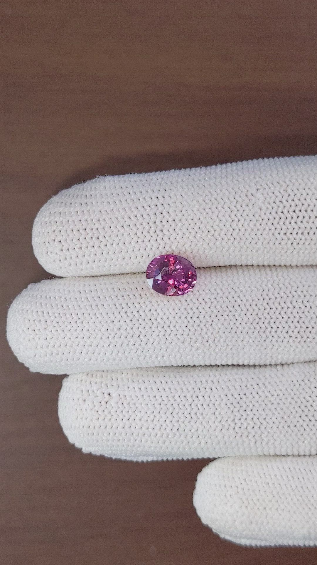 2.60 Ct. Purplish Pink Sapphire from Madagascar Size Video