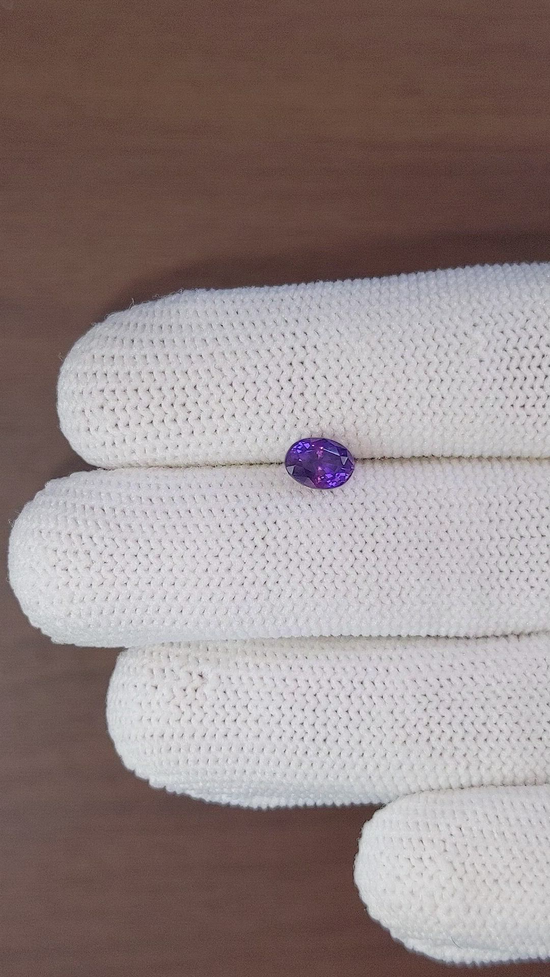 1.16 Ct. Purple Sapphire from Ceylon (Sri Lanka) Size Video